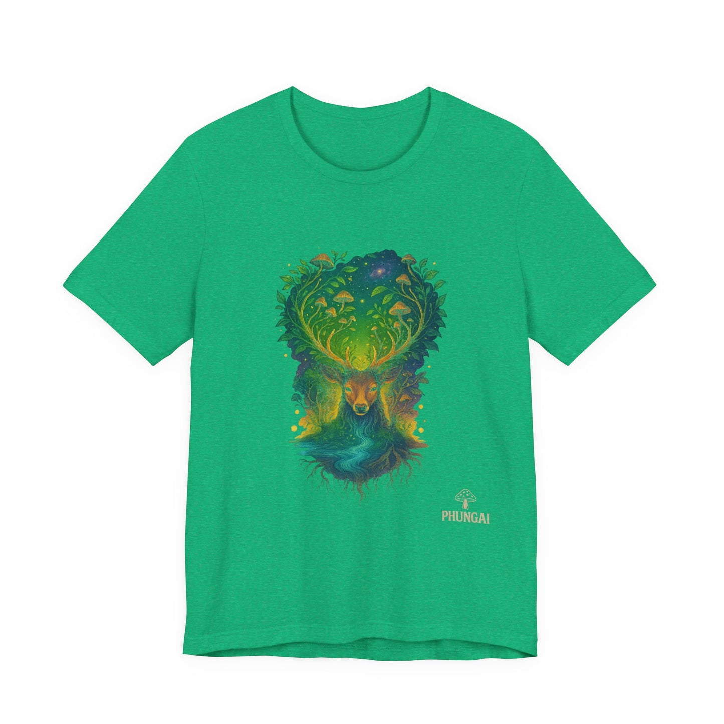 Nature's Spirit Unisex Tee, Eco-Friendly T-Shirt, Forest Animal Tee, Bohemian Shirt, Gift for Nature Lovers, Summer Wear, Wildlife Art