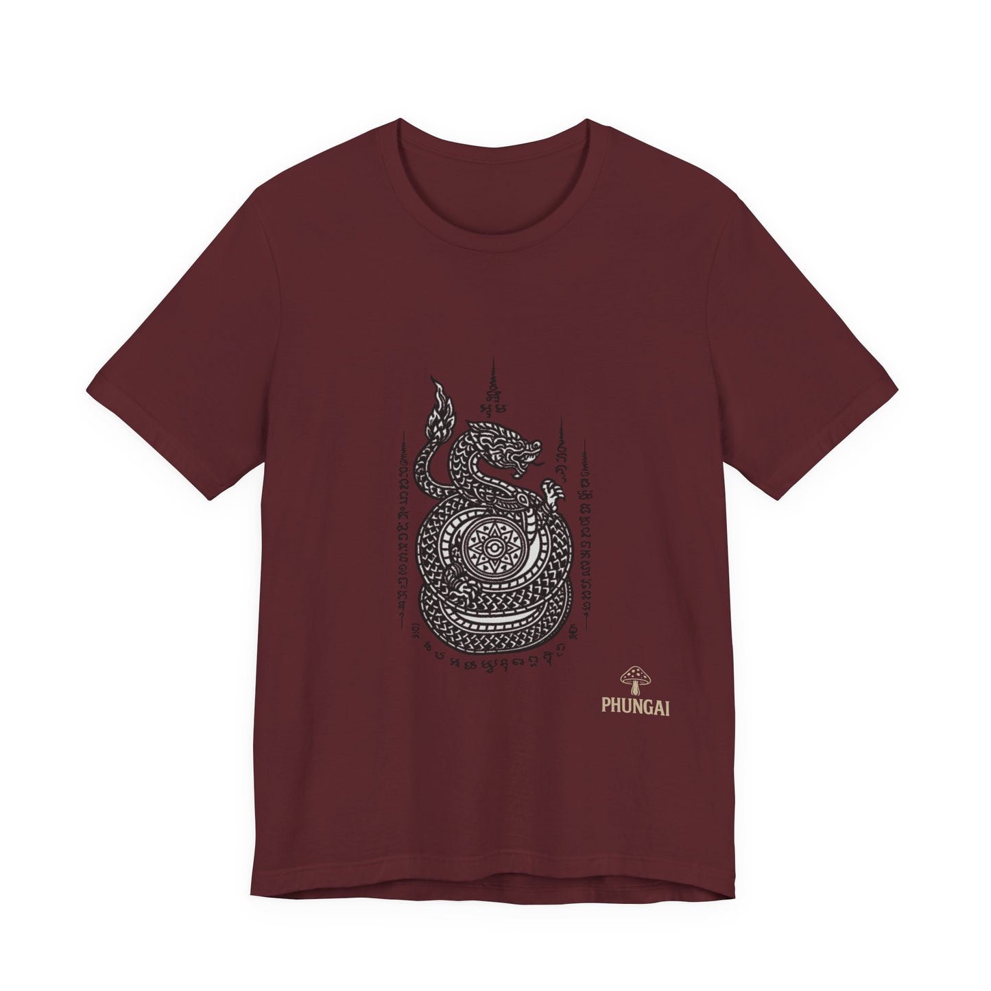 Spiritual Serpent Unisex Tee, Bohemian T-Shirt, Yoga Wear, Gift for Him, Meditation Apparel, Mindfulness Clothing