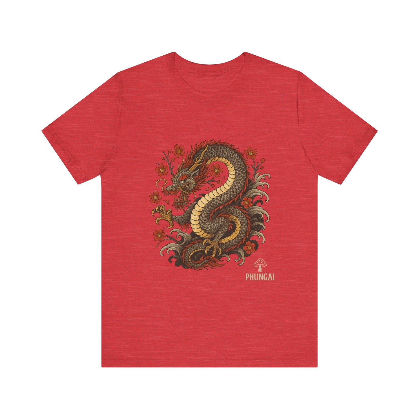 Dragon Art Unisex Tee | Casual Streetwear, Nature Lover Gift, Eco-Friendly Apparel, Festival Wear, Anime Merchandise