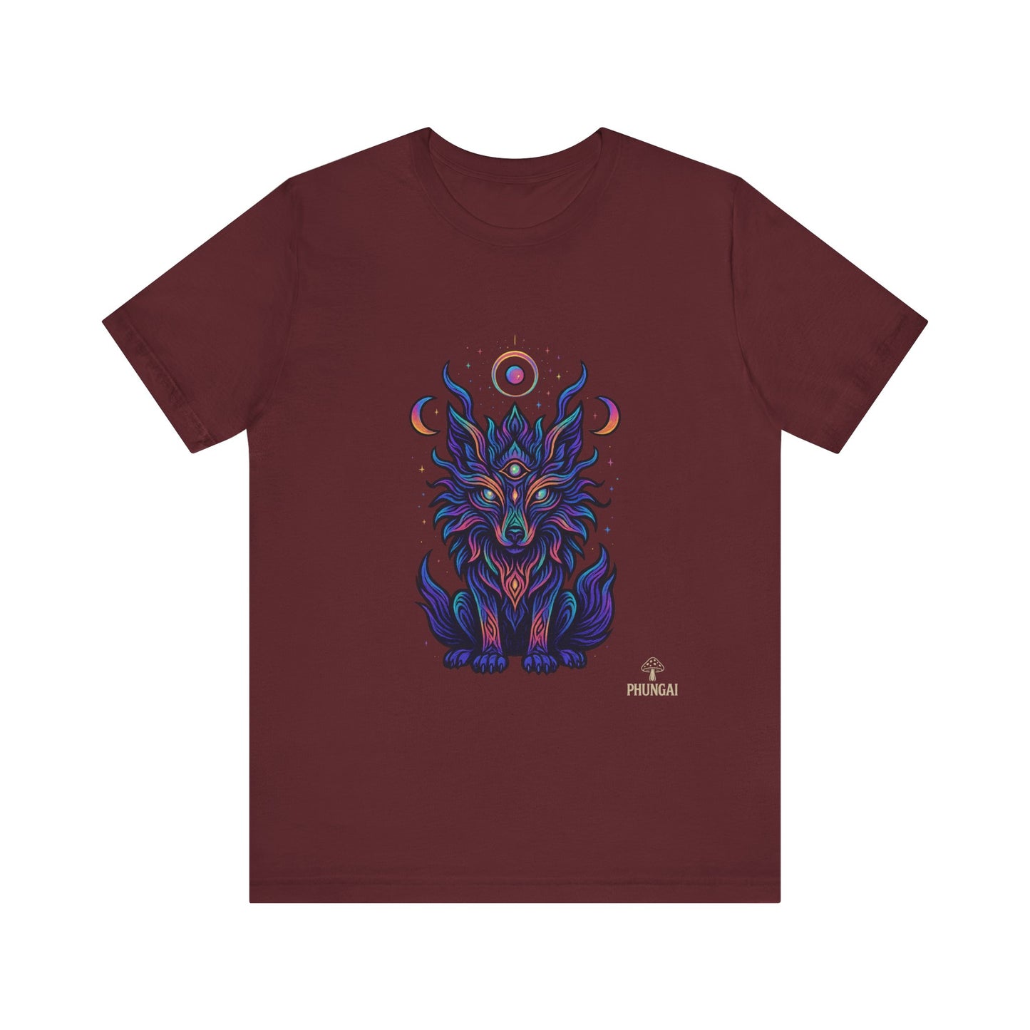Mystical Wolf Graphic Tee | Boho Vibes, Unisex Shirt, Perfect Gift for Animal Lovers, Spiritual Style, Everyday Wear