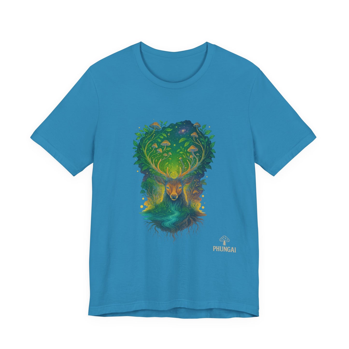 Nature's Spirit Unisex Tee, Eco-Friendly T-Shirt, Forest Animal Tee, Bohemian Shirt, Gift for Nature Lovers, Summer Wear, Wildlife Art