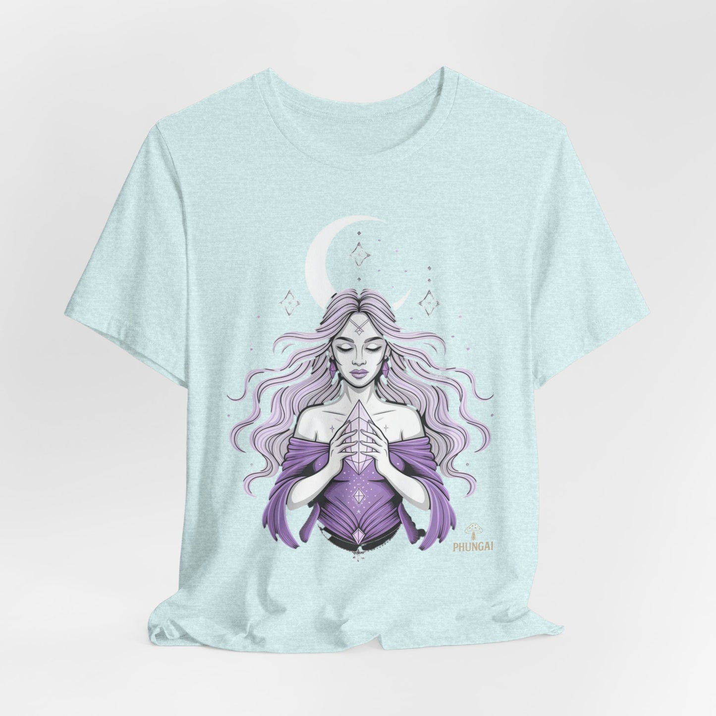 Mystic Violet Oracle Tee — Spiritual Meditation T-Shirt