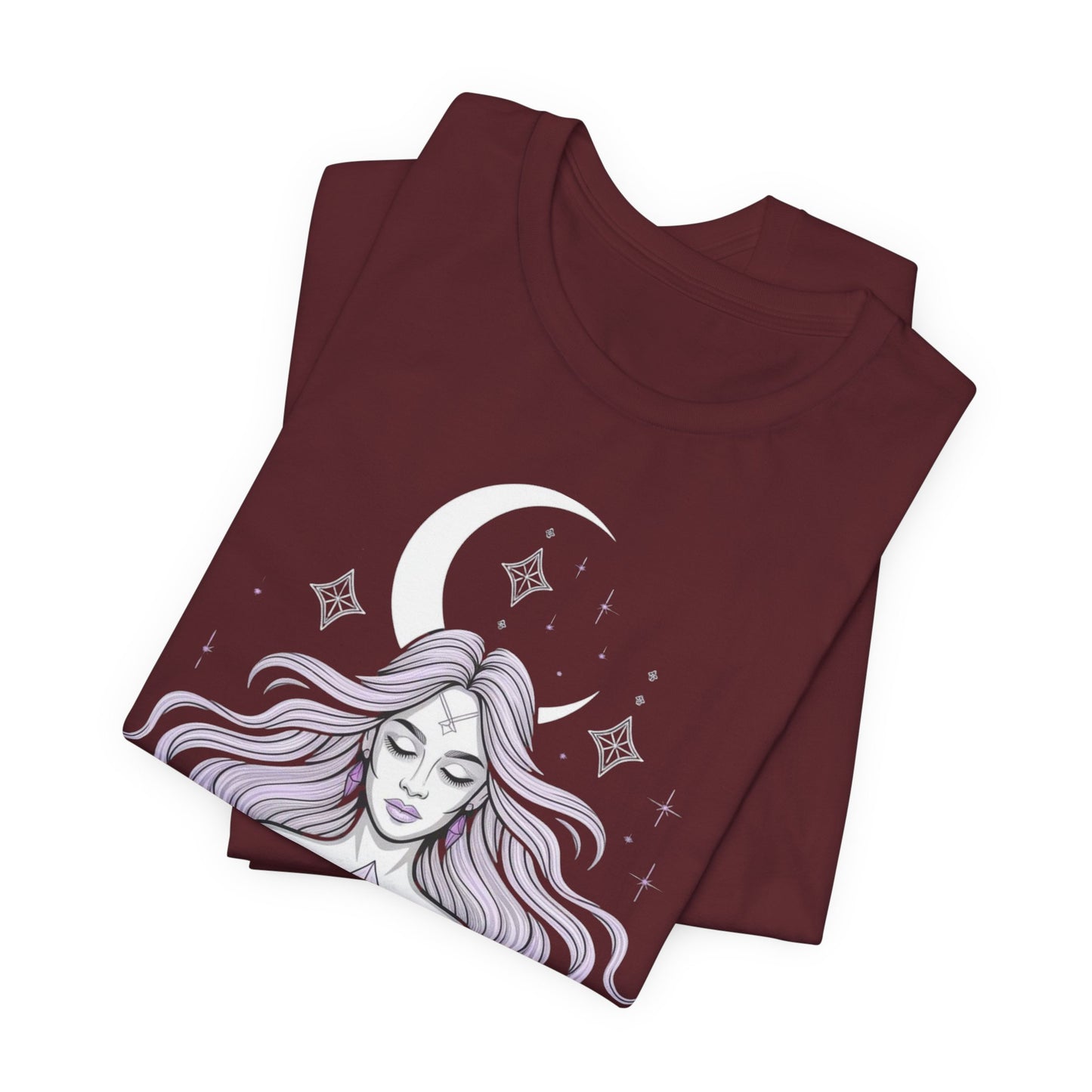 Mystic Violet Oracle Tee — Spiritual Meditation T-Shirt