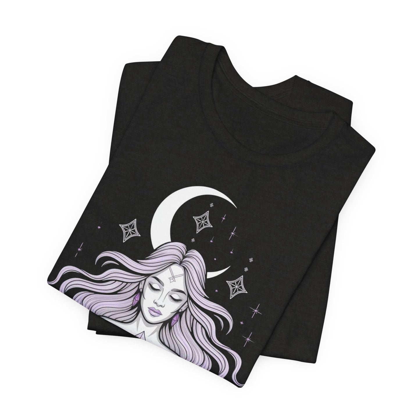 Mystic Violet Oracle Tee — Spiritual Meditation T-Shirt