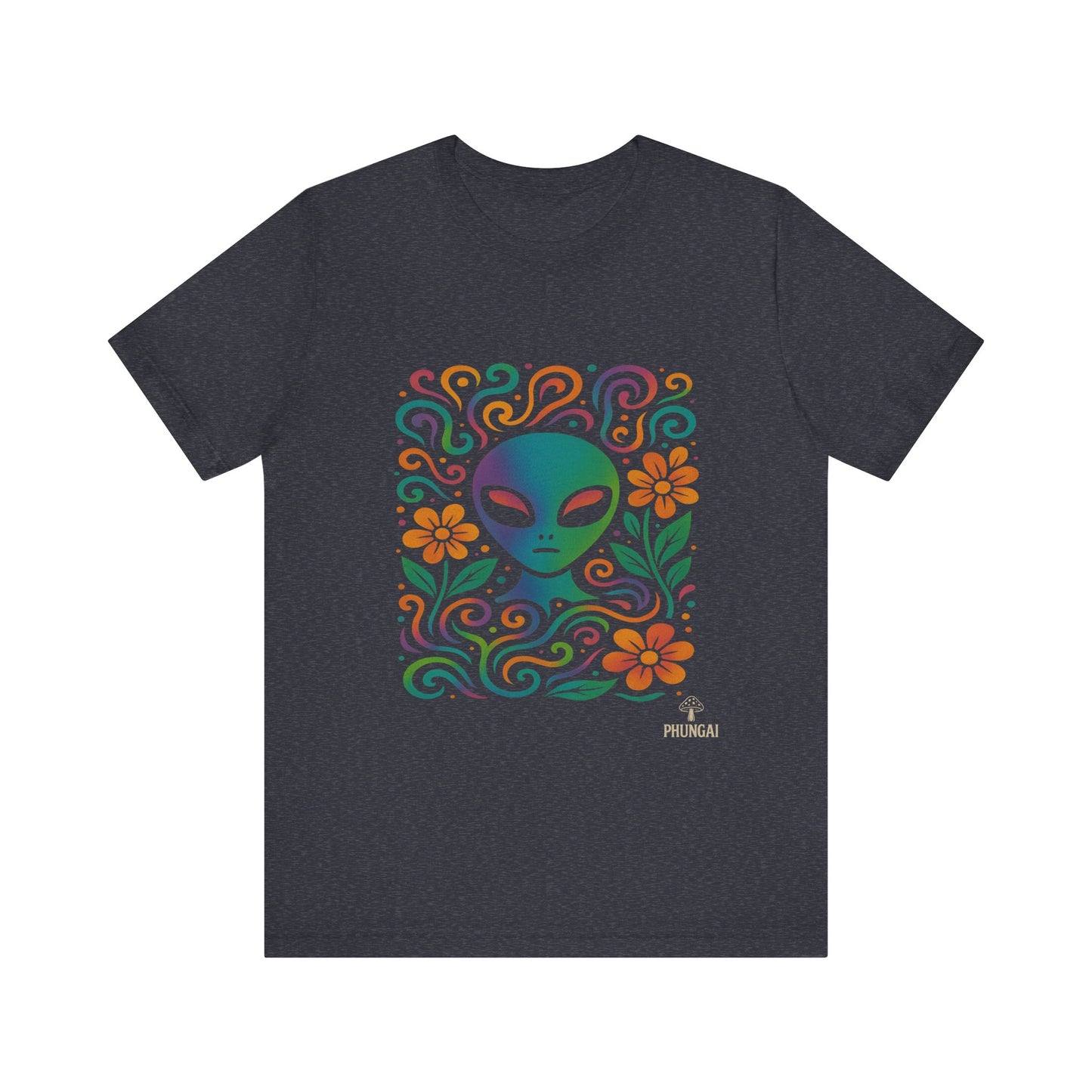 Alien Floral Short Sleeve Tee | Fun Graphic T-Shirt for Unisex | Perfect for Festivals, Vacations, and Everyday Wear | Gift for UFO [...]