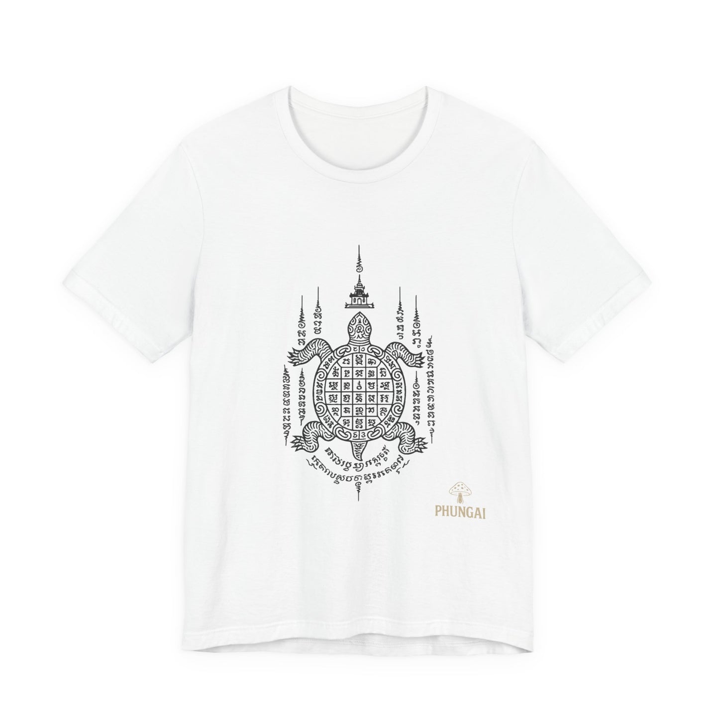 Spiritual Turtle Graphic Tee, Unisex Short Sleeve Shirt, Mindfulness Gift, Boho Fashion, Meditation Wear