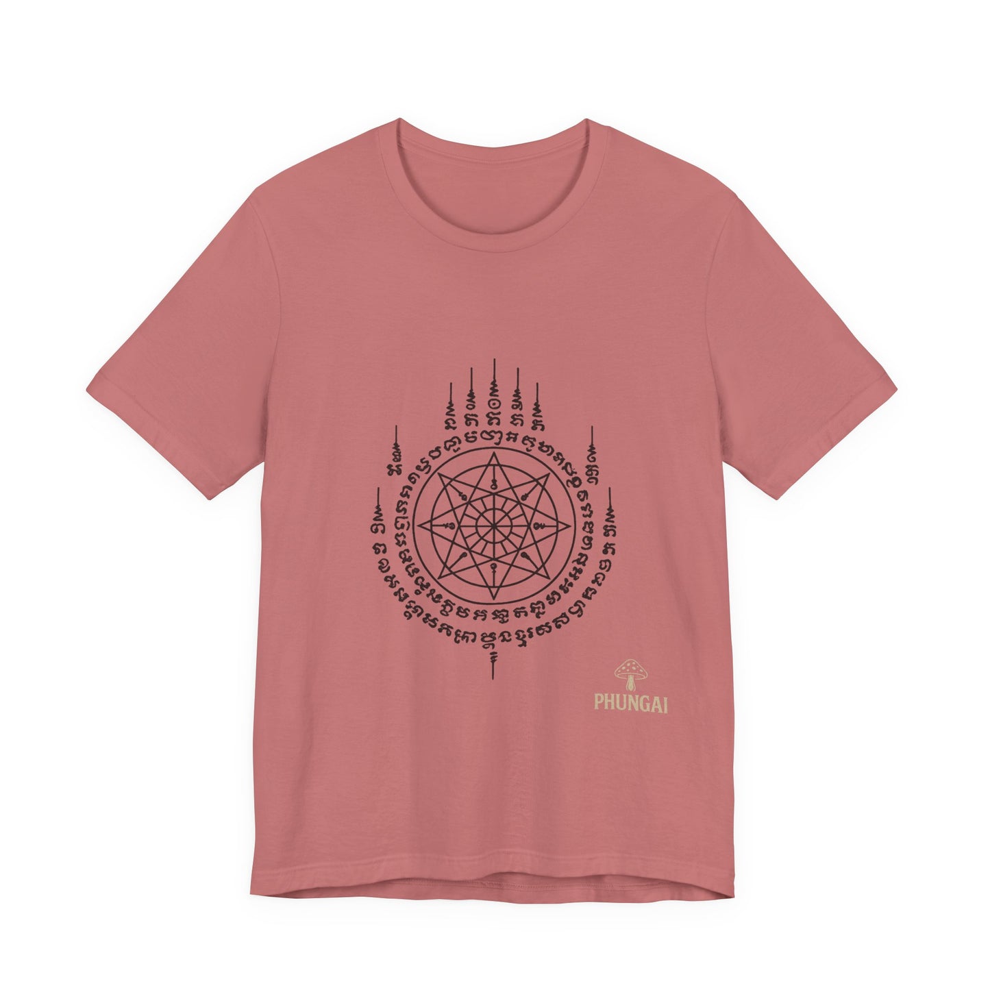 Mystical Pentagram Tee, Unisex Graphic T-Shirt, Boho Style, Occult Fashion, Perfect for Festivals, Everyday Wear, Gift Idea
