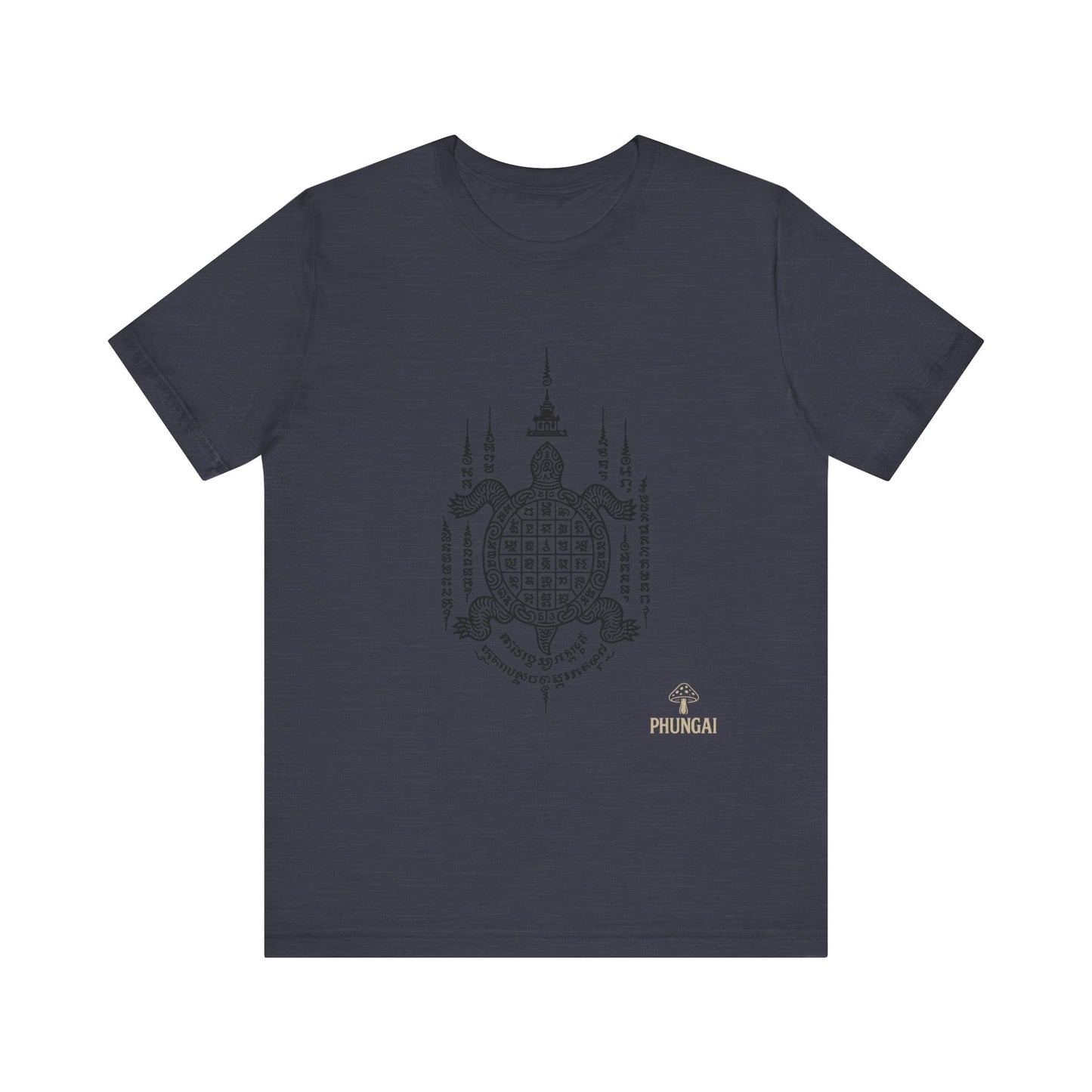 Spiritual Turtle Graphic Tee, Unisex Short Sleeve Shirt, Mindfulness Gift, Boho Fashion, Meditation Wear
