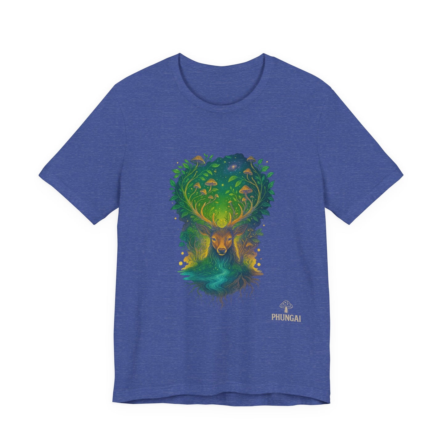 Nature's Spirit Unisex Tee, Eco-Friendly T-Shirt, Forest Animal Tee, Bohemian Shirt, Gift for Nature Lovers, Summer Wear, Wildlife Art