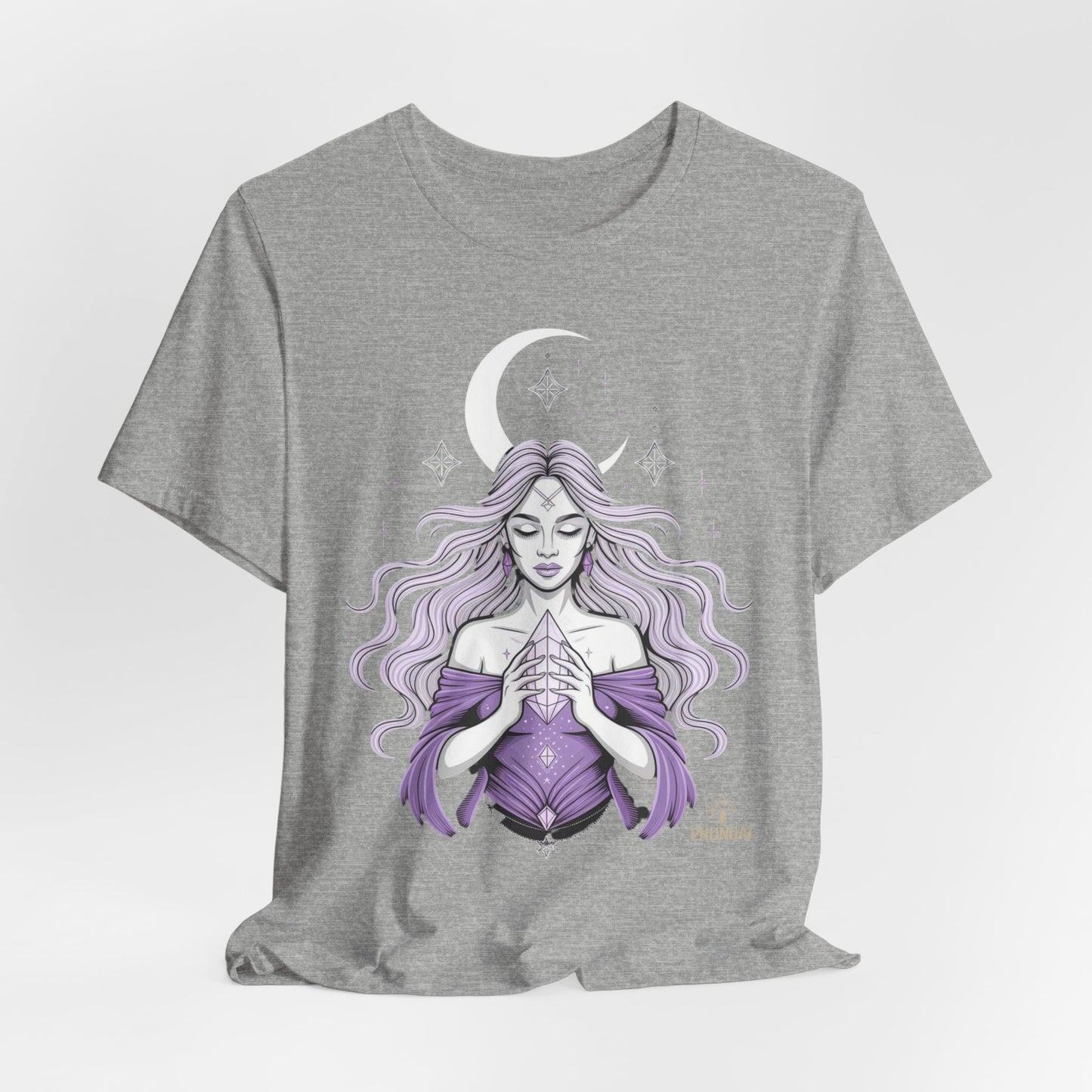 Mystic Violet Oracle Tee — Spiritual Meditation T-Shirt