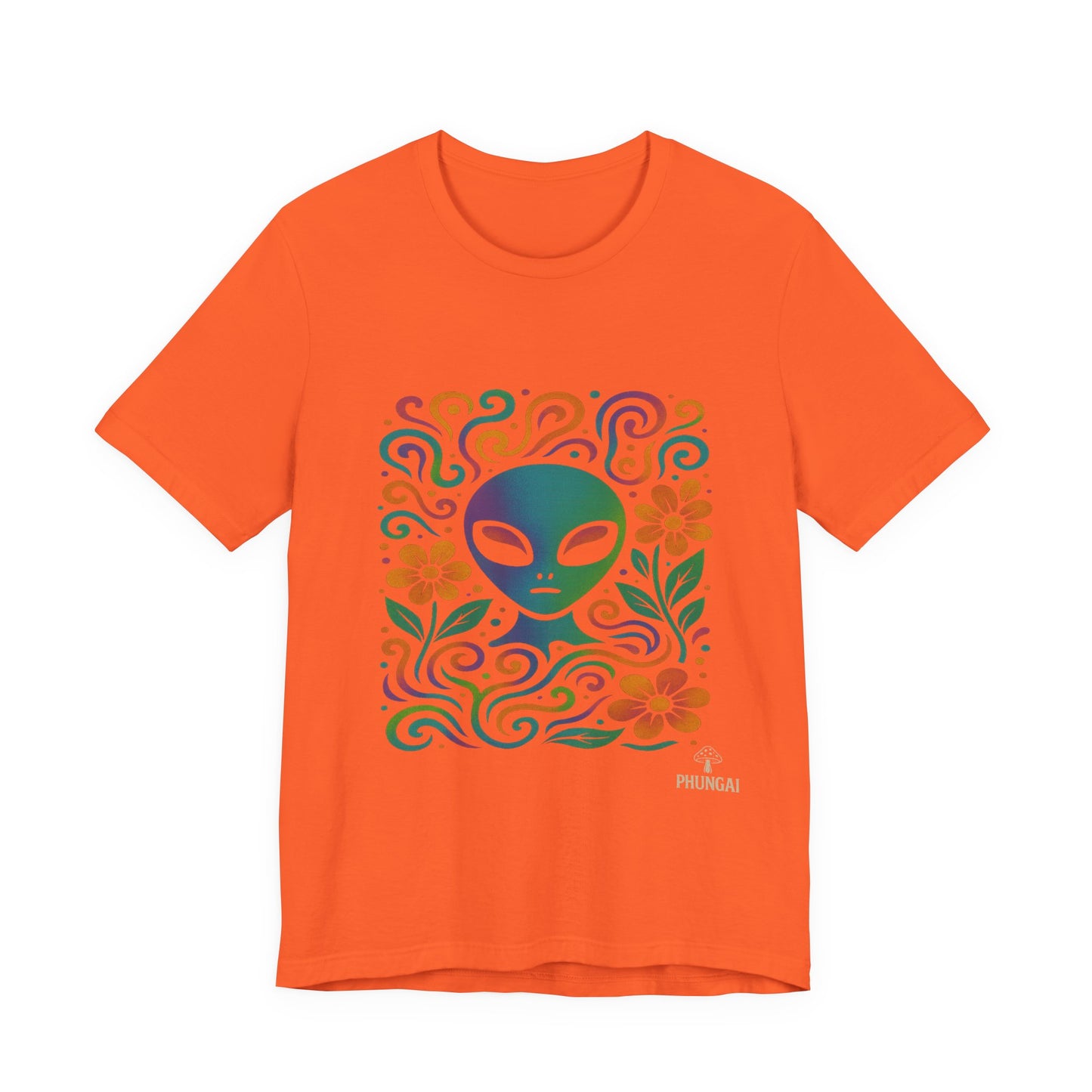 Alien Floral Short Sleeve Tee | Fun Graphic T-Shirt for Unisex | Perfect for Festivals, Vacations, and Everyday Wear | Gift for UFO [...]