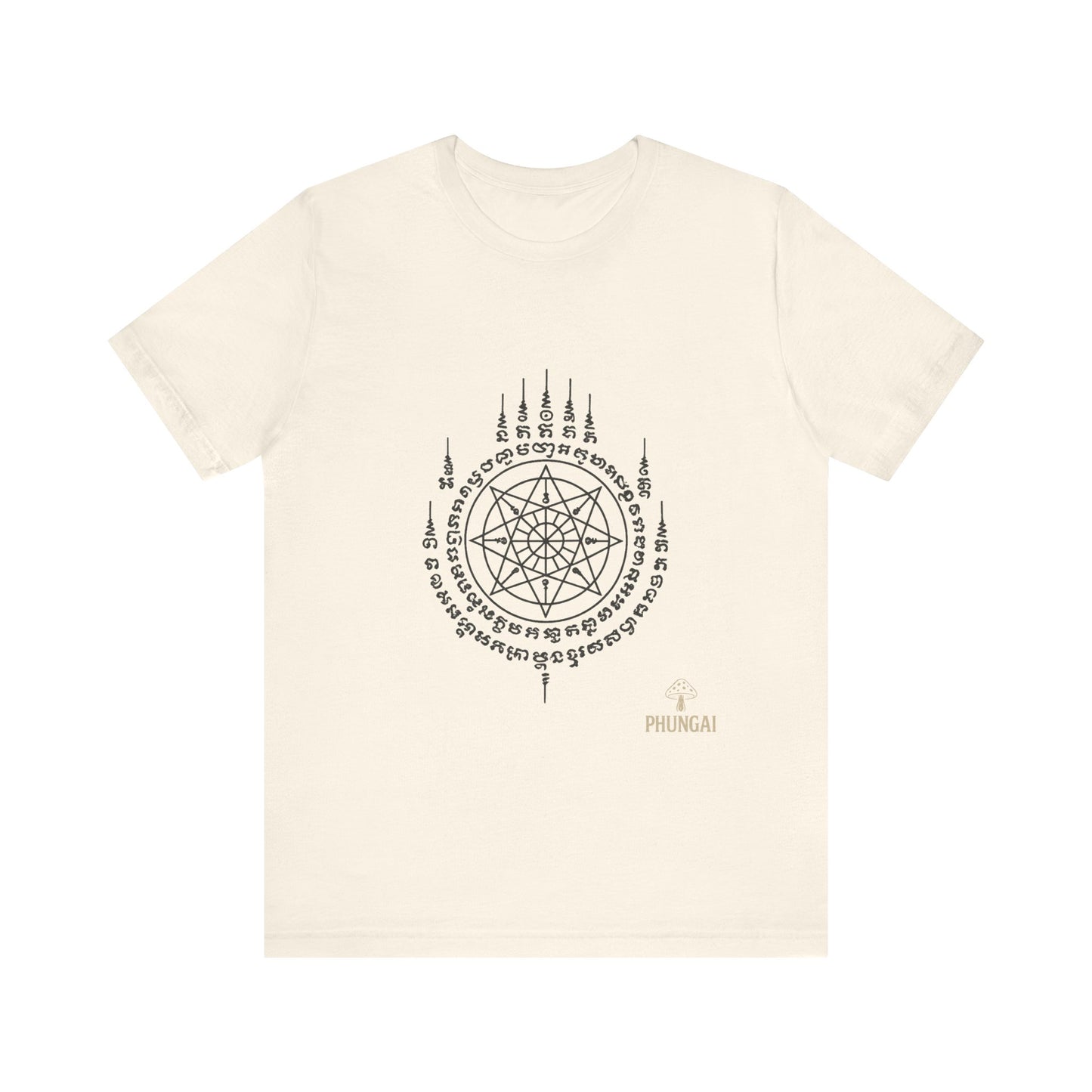 Mystical Pentagram Tee, Unisex Graphic T-Shirt, Boho Style, Occult Fashion, Perfect for Festivals, Everyday Wear, Gift Idea