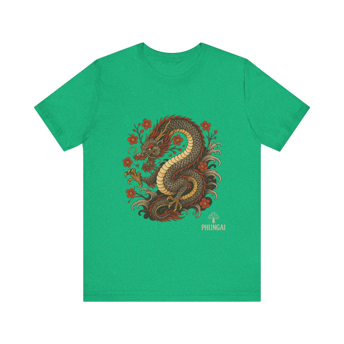 Dragon Art Unisex Tee | Casual Streetwear, Nature Lover Gift, Eco-Friendly Apparel, Festival Wear, Anime Merchandise