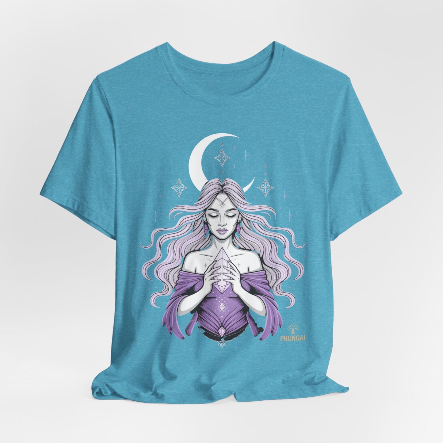 Mystic Violet Oracle Tee — Spiritual Meditation T-Shirt