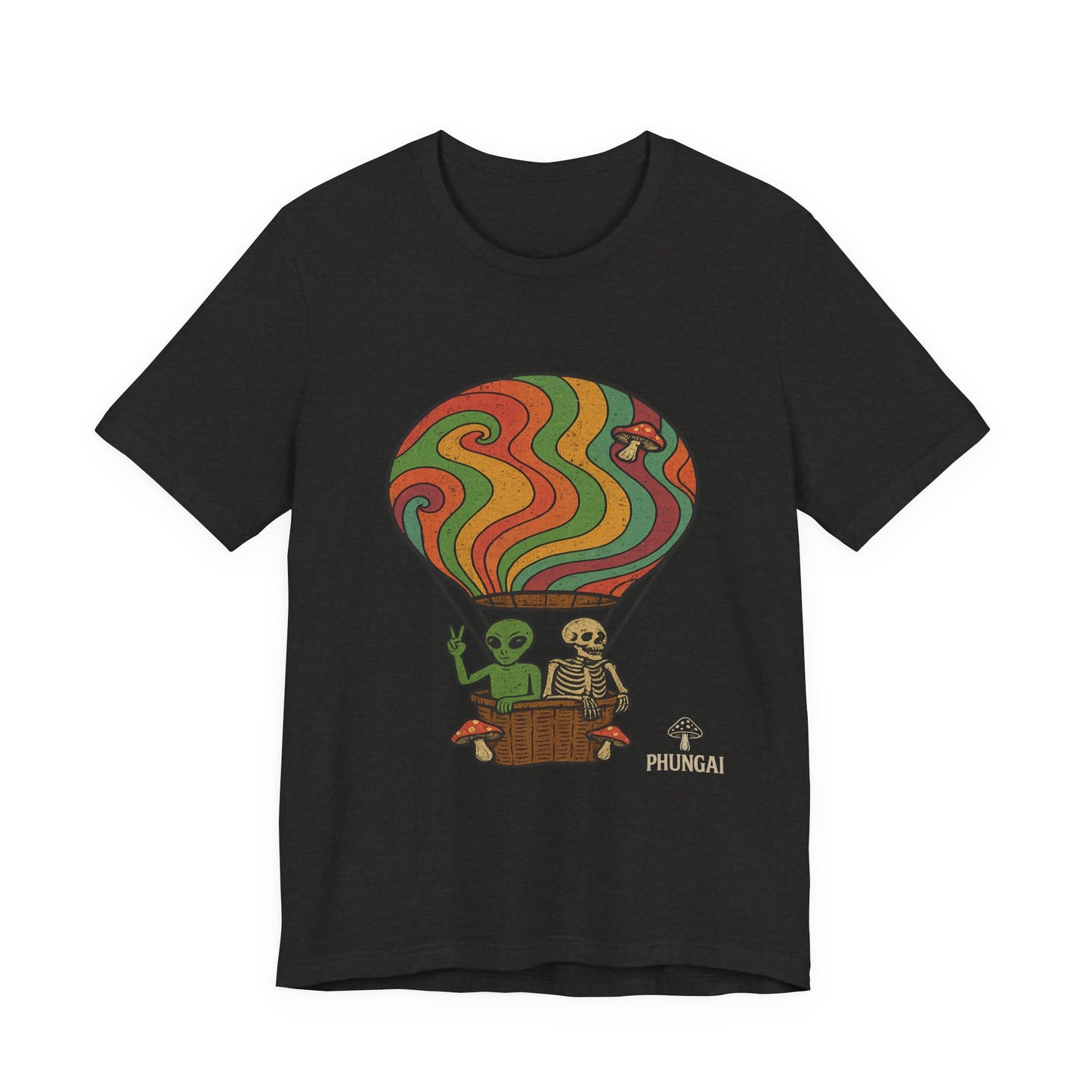 Vintage Hot Air Balloon Tee, Fun Graphic Tee, Unisex Cotton T-Shirt, Perfect Gift for Adventurers, Seasonal Wardrobe Staple