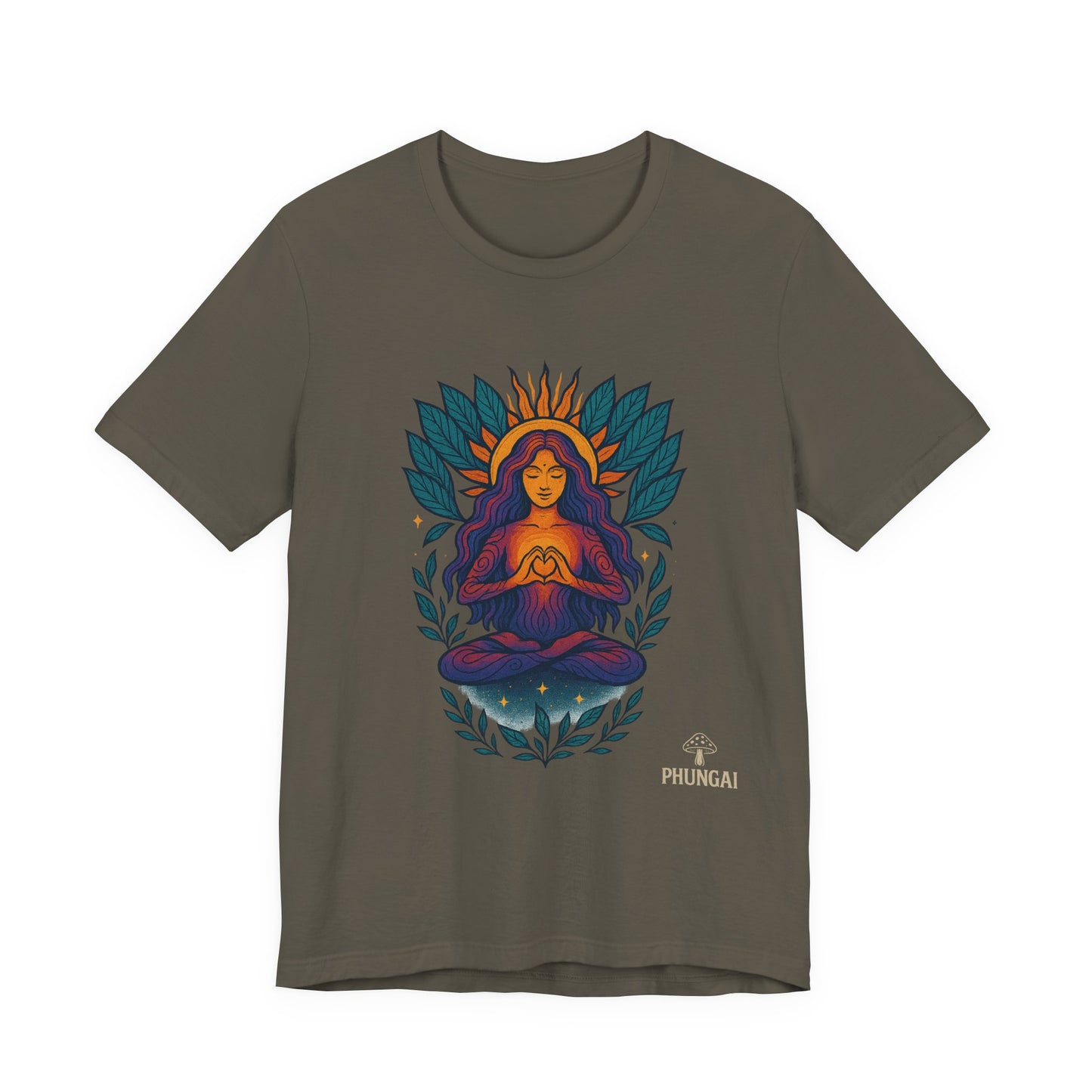 Meditation Goddess Tee | Unisex Spiritual T-Shirt, Yoga Shirt, Mindfulness Top, Gift for Yogis, Boho Style Tee