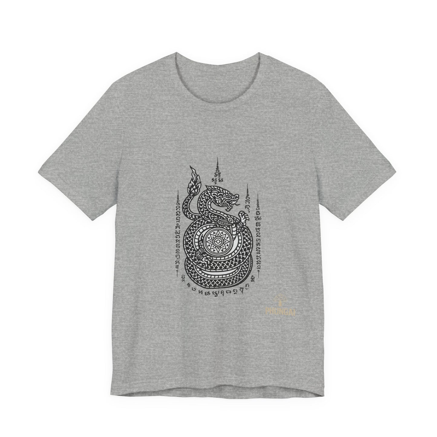 Spiritual Serpent Unisex Tee, Bohemian T-Shirt, Yoga Wear, Gift for Him, Meditation Apparel, Mindfulness Clothing