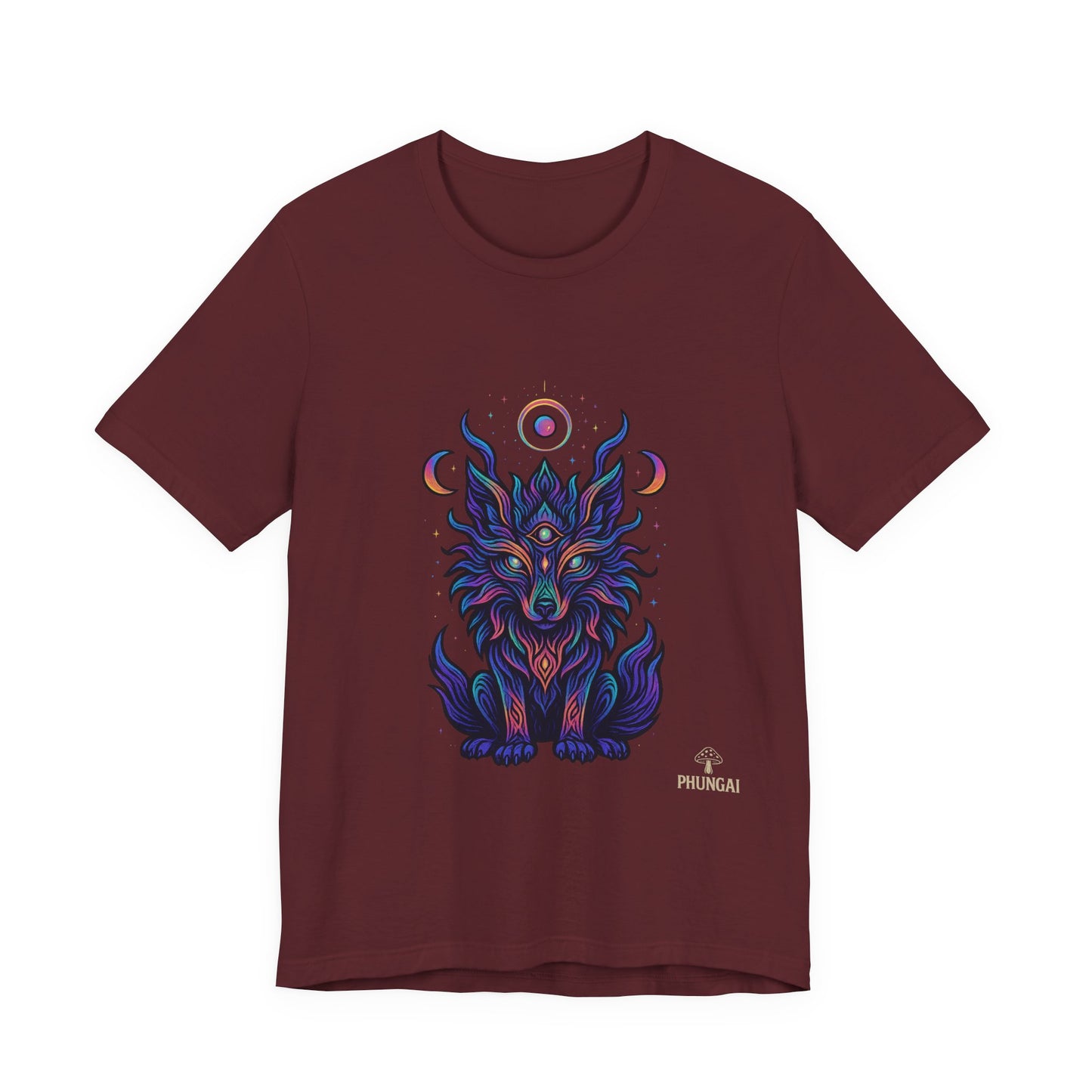 Mystical Wolf Graphic Tee | Boho Vibes, Unisex Shirt, Perfect Gift for Animal Lovers, Spiritual Style, Everyday Wear