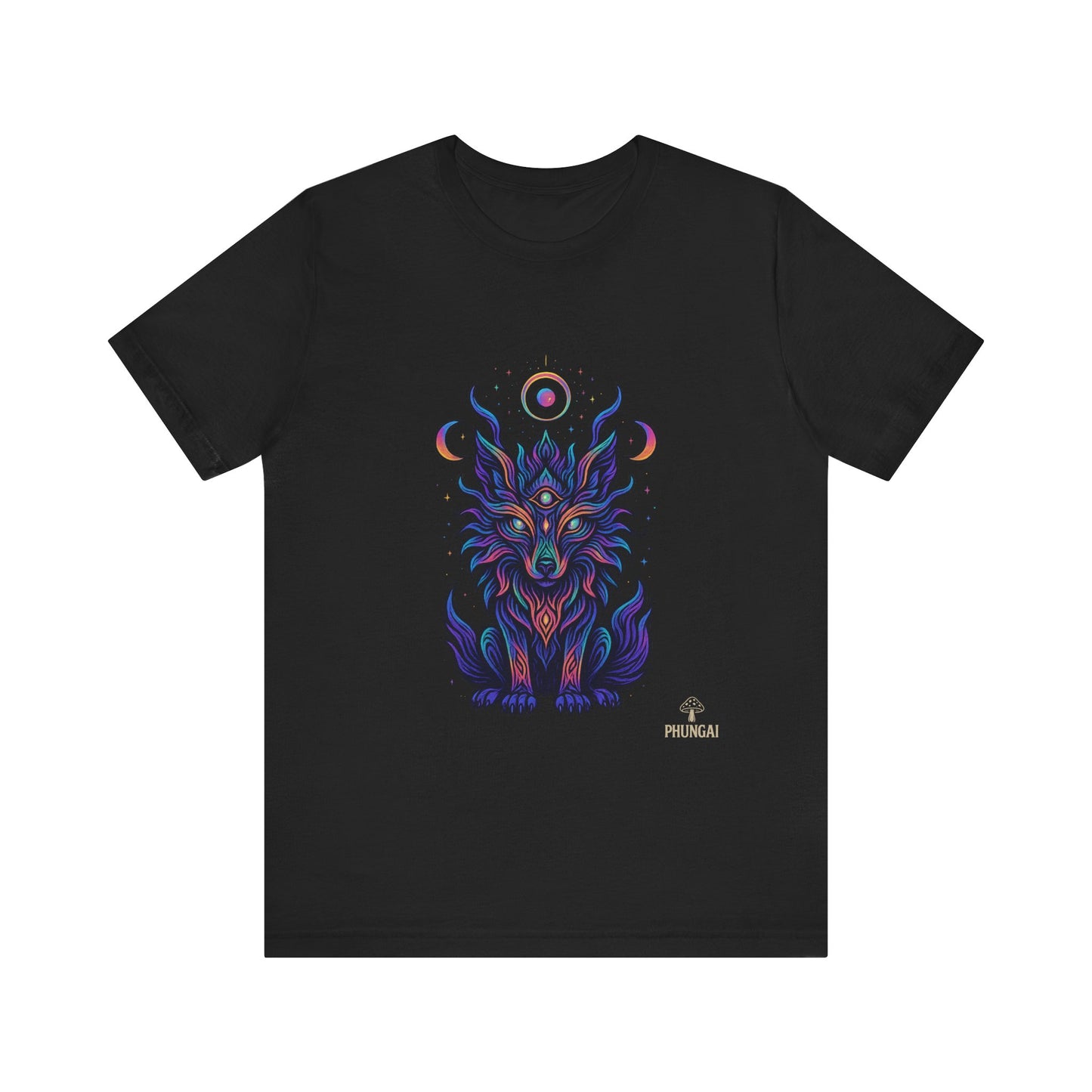 Mystical Wolf Graphic Tee | Boho Vibes, Unisex Shirt, Perfect Gift for Animal Lovers, Spiritual Style, Everyday Wear