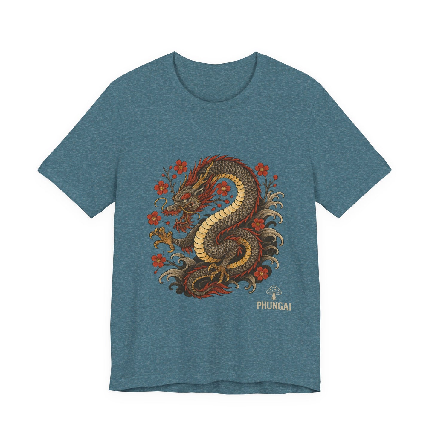 Dragon Art Unisex Tee | Casual Streetwear, Nature Lover Gift, Eco-Friendly Apparel, Festival Wear, Anime Merchandise