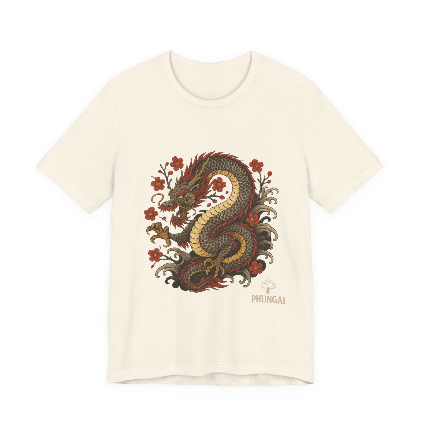 Dragon Art Unisex Tee | Casual Streetwear, Nature Lover Gift, Eco-Friendly Apparel, Festival Wear, Anime Merchandise