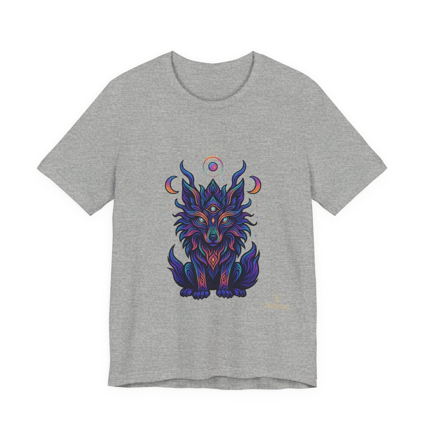 Mystical Wolf Graphic Tee | Boho Vibes, Unisex Shirt, Perfect Gift for Animal Lovers, Spiritual Style, Everyday Wear