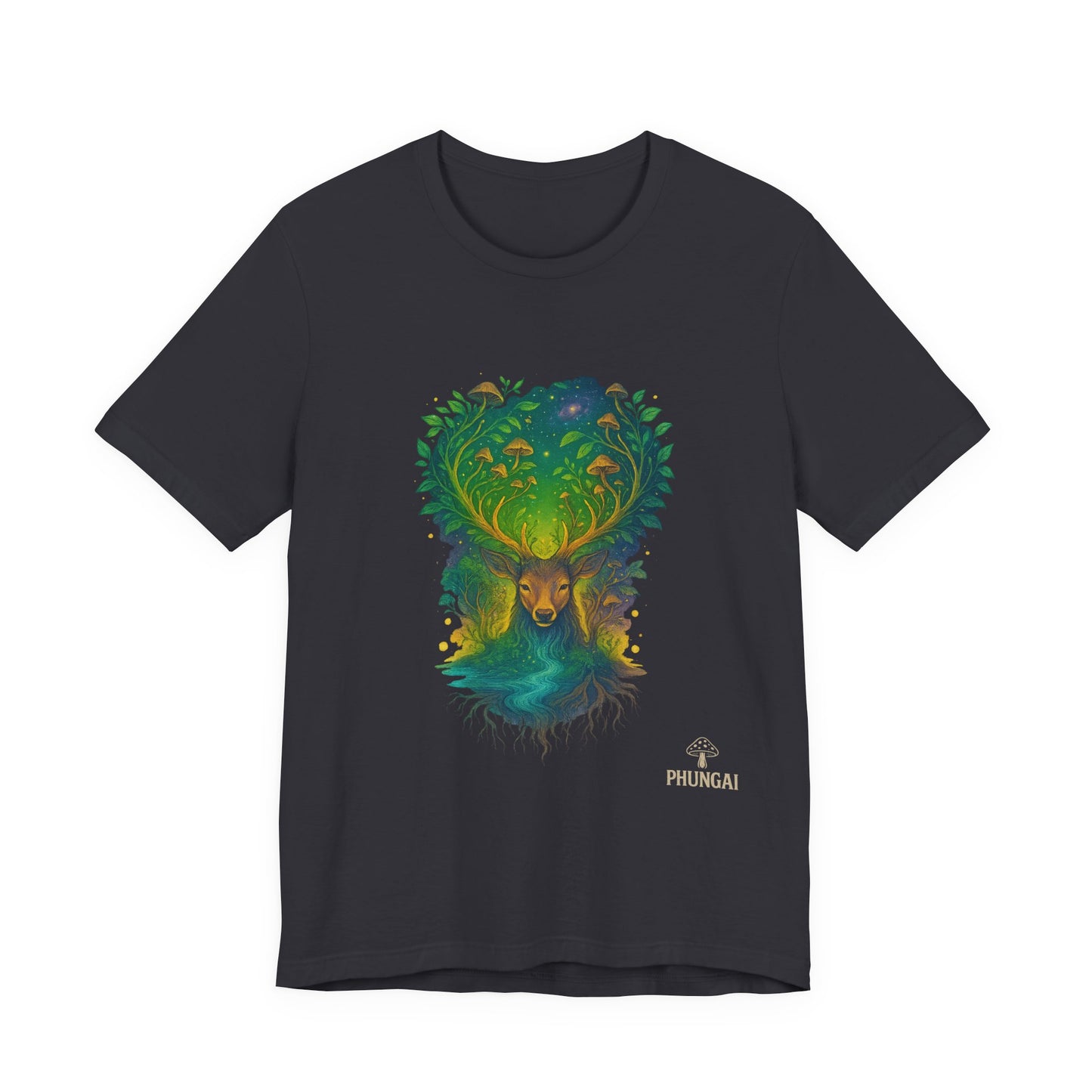 Nature's Spirit Unisex Tee, Eco-Friendly T-Shirt, Forest Animal Tee, Bohemian Shirt, Gift for Nature Lovers, Summer Wear, Wildlife Art