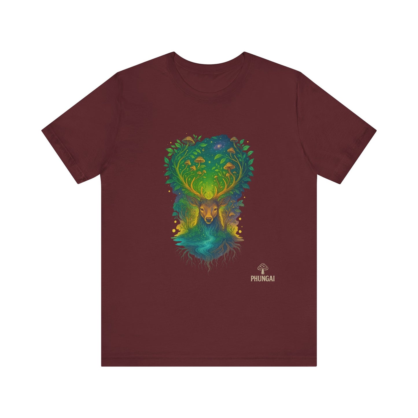 Nature's Spirit Unisex Tee, Eco-Friendly T-Shirt, Forest Animal Tee, Bohemian Shirt, Gift for Nature Lovers, Summer Wear, Wildlife Art