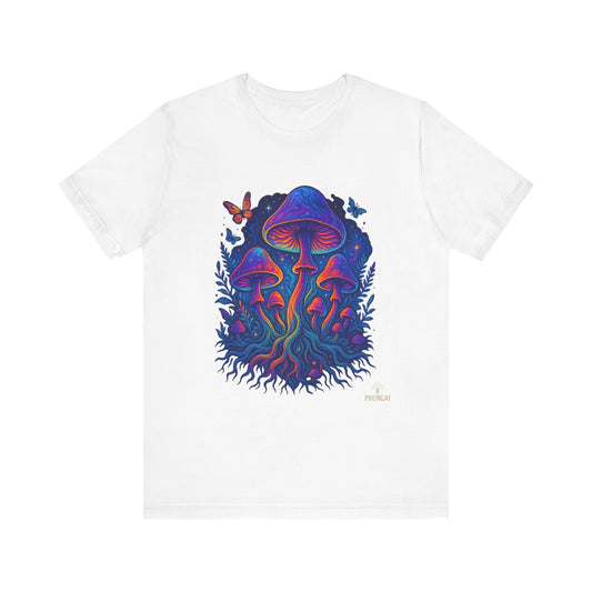 Mystical Mushroom Tee | Unisex Jersey Short Sleeve Shirt, Bohemian T-Shirt, Nature Lover Gift, Psychedelic Art Tee, Festival Apparel