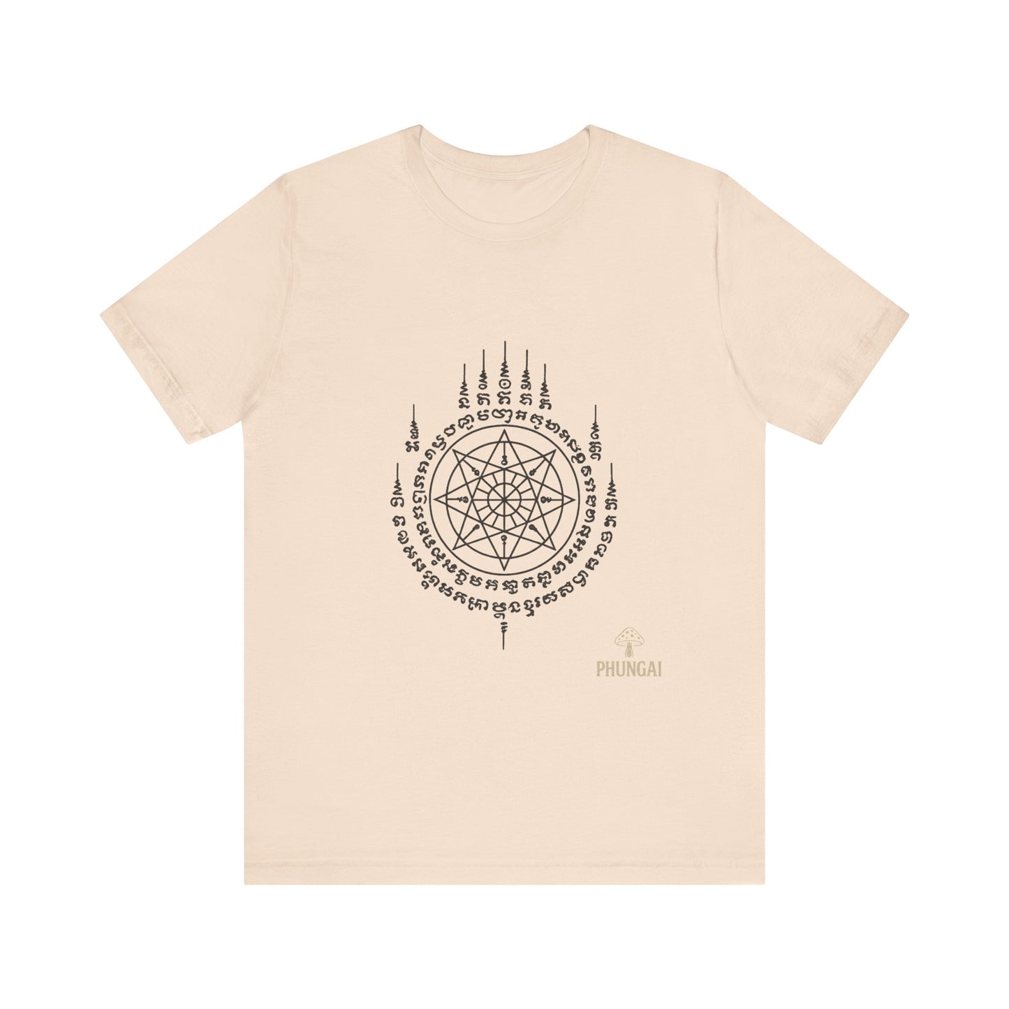 Mystical Pentagram Tee, Unisex Graphic T-Shirt, Boho Style, Occult Fashion, Perfect for Festivals, Everyday Wear, Gift Idea
