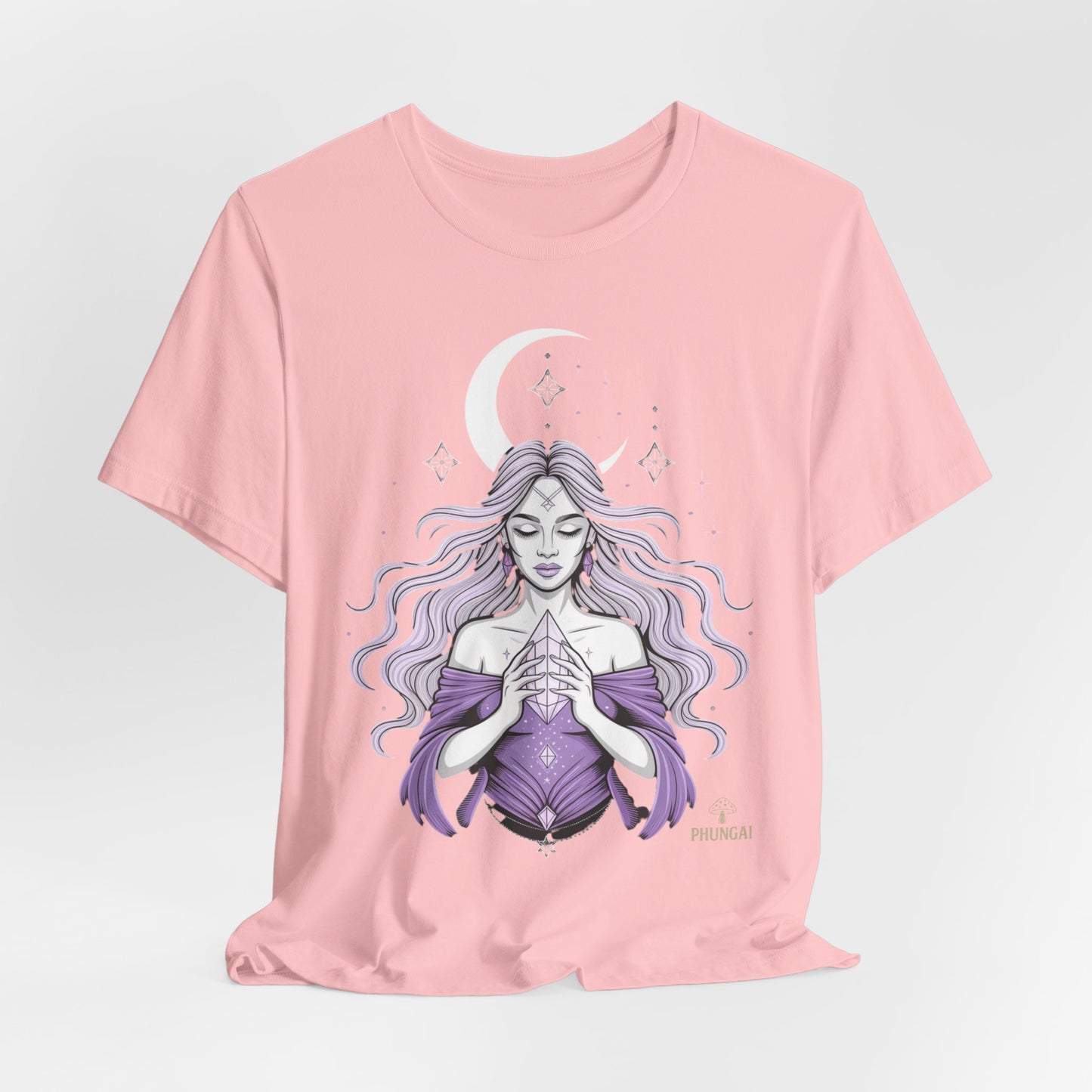 Mystic Violet Oracle Tee — Spiritual Meditation T-Shirt