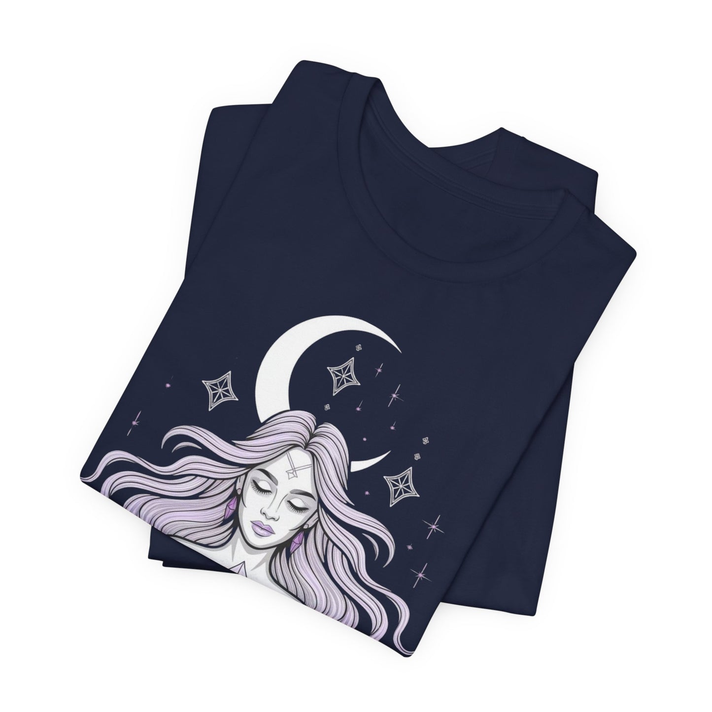 Mystic Violet Oracle Tee — Spiritual Meditation T-Shirt