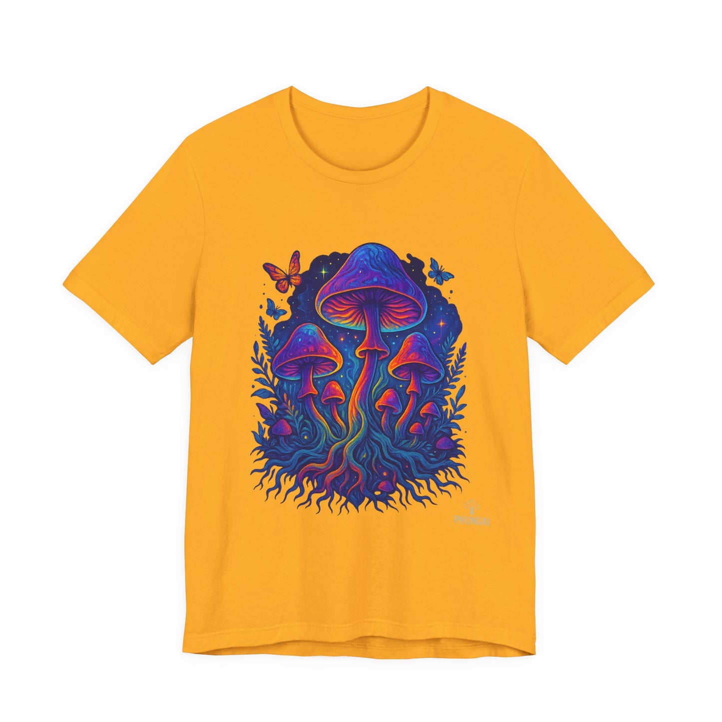 Mystical Mushroom Tee | Unisex Jersey Short Sleeve Shirt, Bohemian T-Shirt, Nature Lover Gift, Psychedelic Art Tee, Festival Apparel