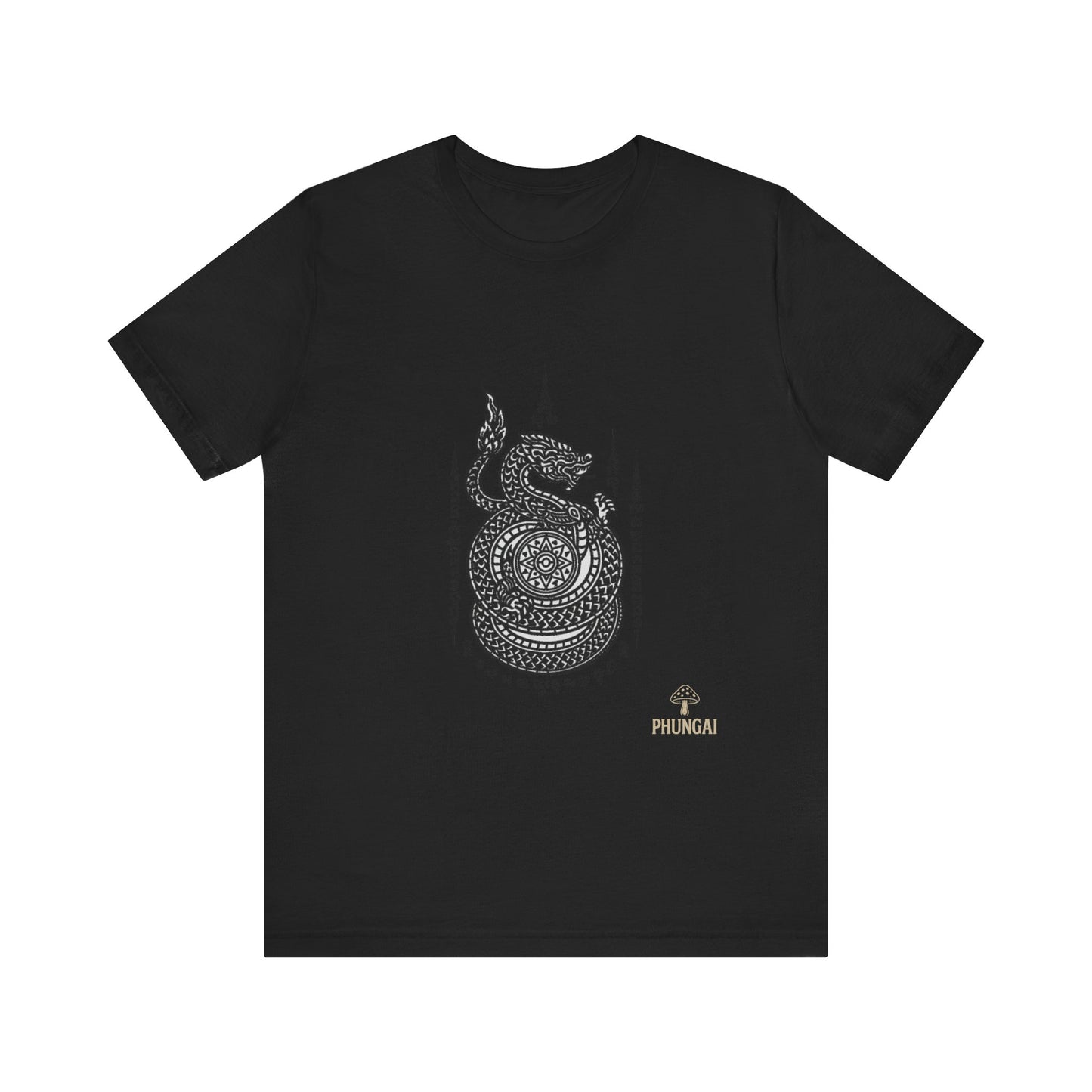Spiritual Serpent Unisex Tee, Bohemian T-Shirt, Yoga Wear, Gift for Him, Meditation Apparel, Mindfulness Clothing