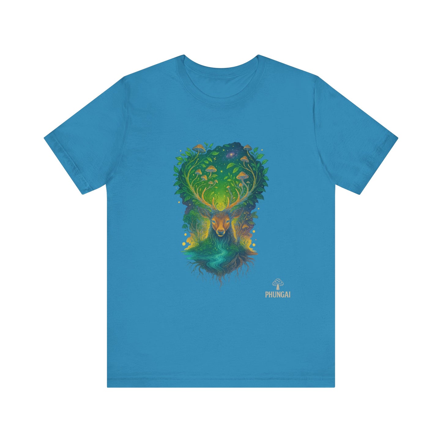 Nature's Spirit Unisex Tee, Eco-Friendly T-Shirt, Forest Animal Tee, Bohemian Shirt, Gift for Nature Lovers, Summer Wear, Wildlife Art