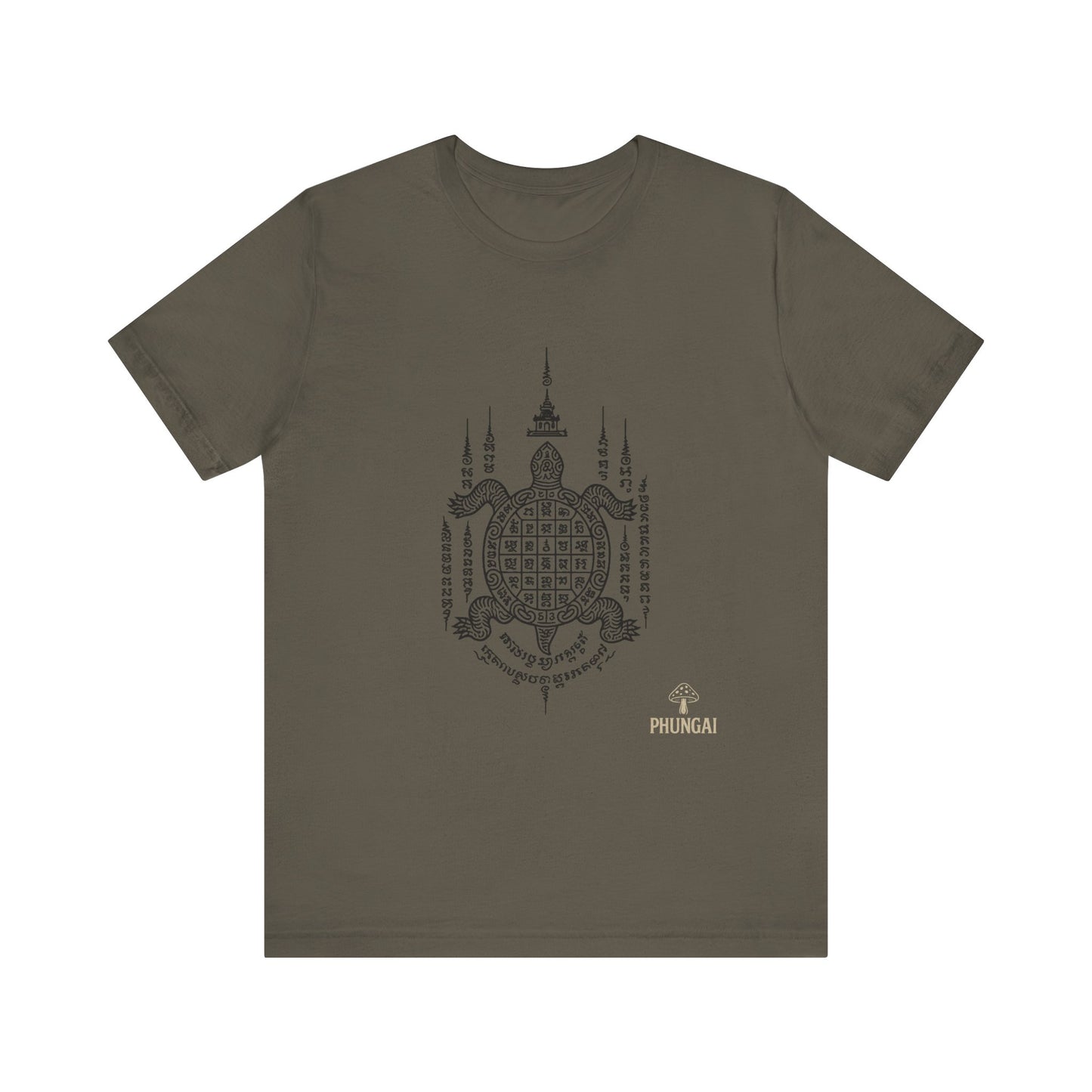 Spiritual Turtle Graphic Tee, Unisex Short Sleeve Shirt, Mindfulness Gift, Boho Fashion, Meditation Wear