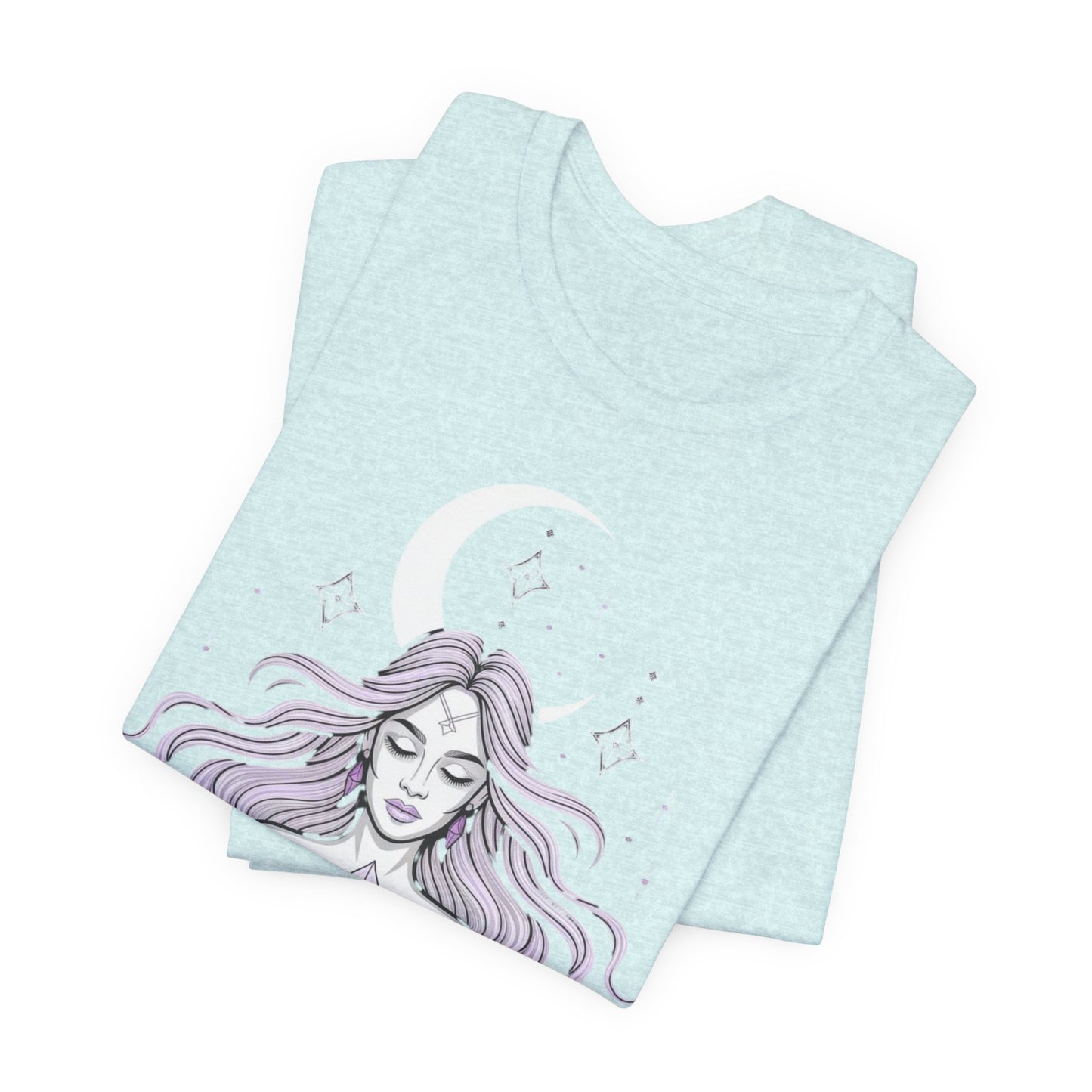 Mystic Violet Oracle Tee — Spiritual Meditation T-Shirt