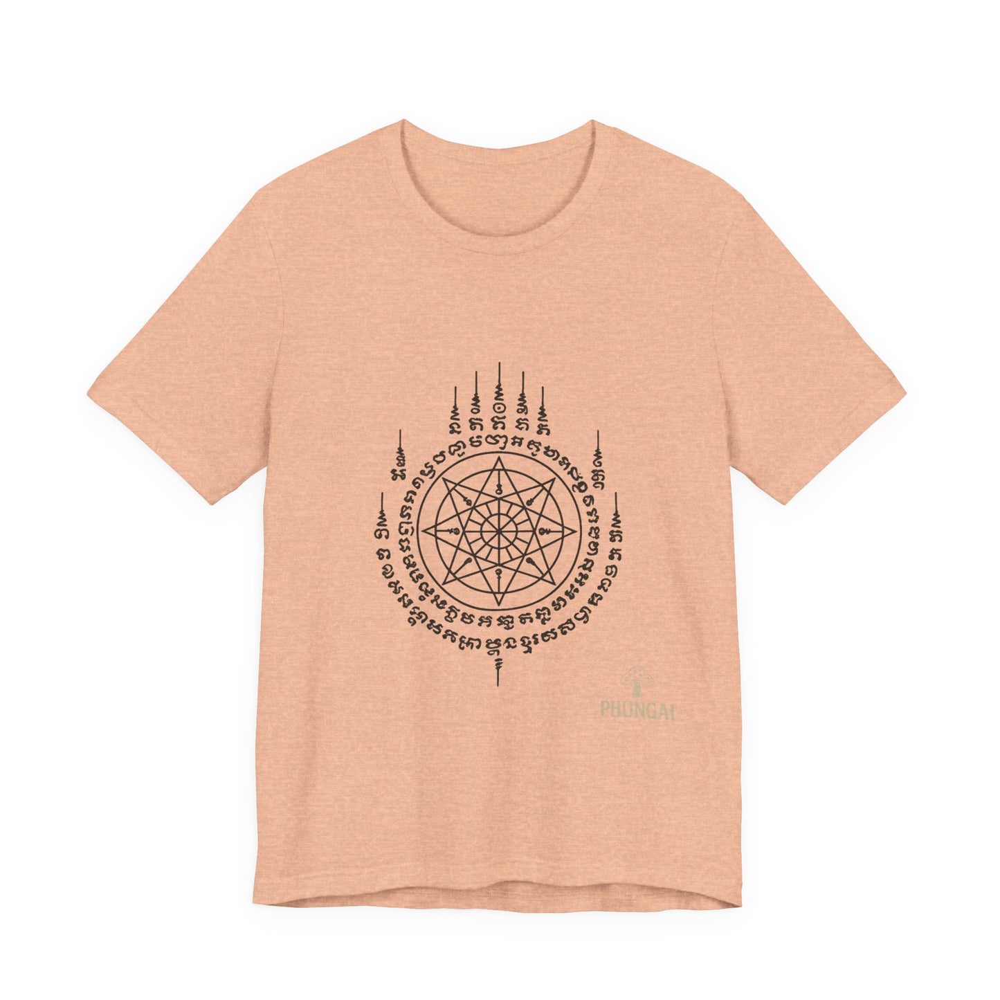 Mystical Pentagram Tee, Unisex Graphic T-Shirt, Boho Style, Occult Fashion, Perfect for Festivals, Everyday Wear, Gift Idea