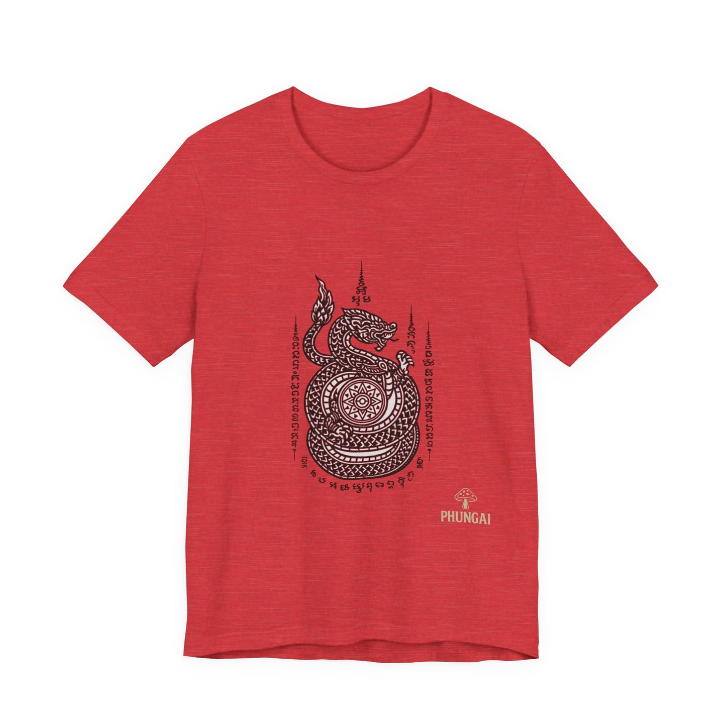Spiritual Serpent Unisex Tee, Bohemian T-Shirt, Yoga Wear, Gift for Him, Meditation Apparel, Mindfulness Clothing