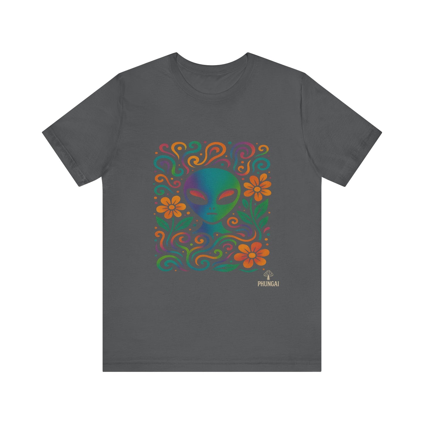 Alien Floral Short Sleeve Tee | Fun Graphic T-Shirt for Unisex | Perfect for Festivals, Vacations, and Everyday Wear | Gift for UFO [...]