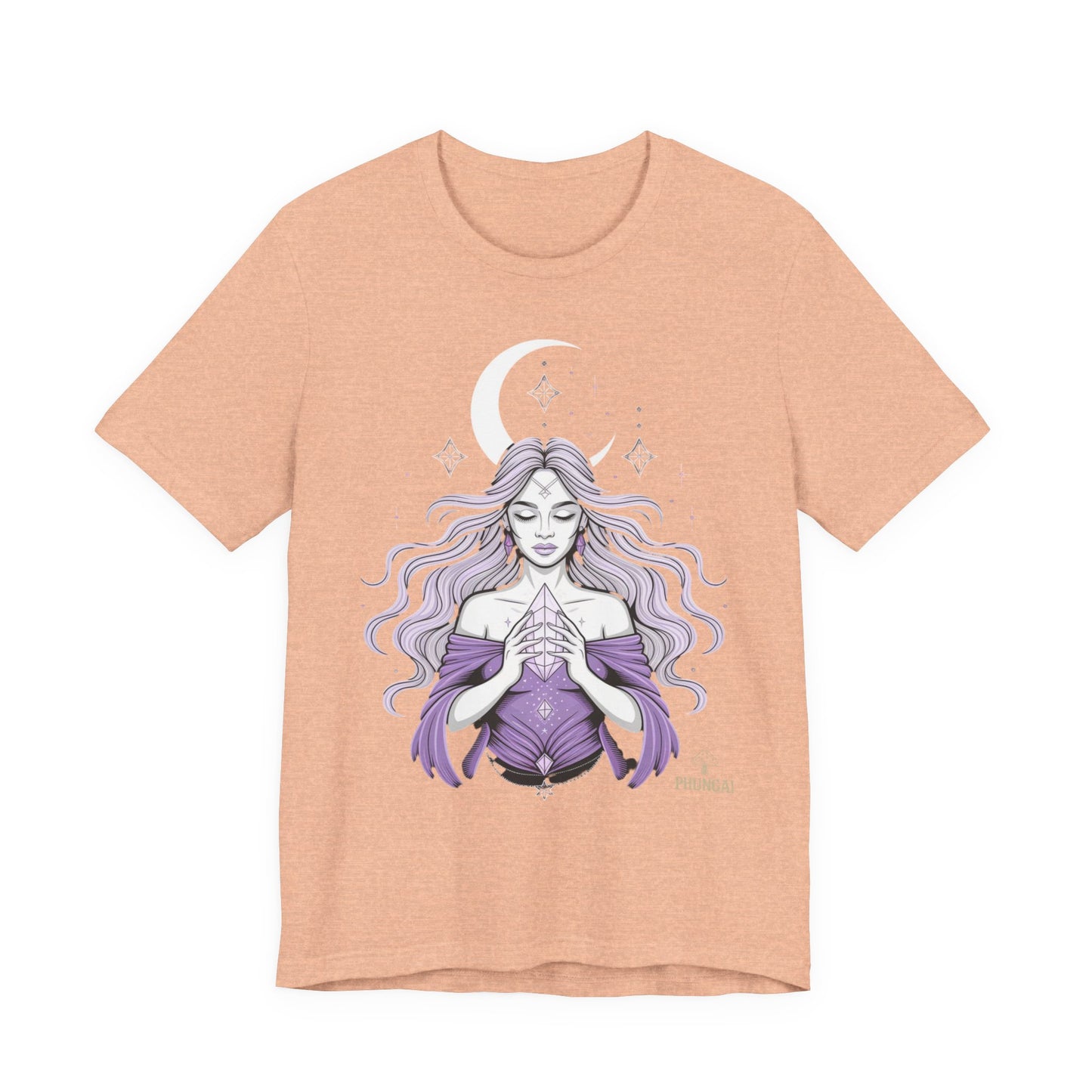 Mystic Violet Oracle Tee — Spiritual Meditation T-Shirt