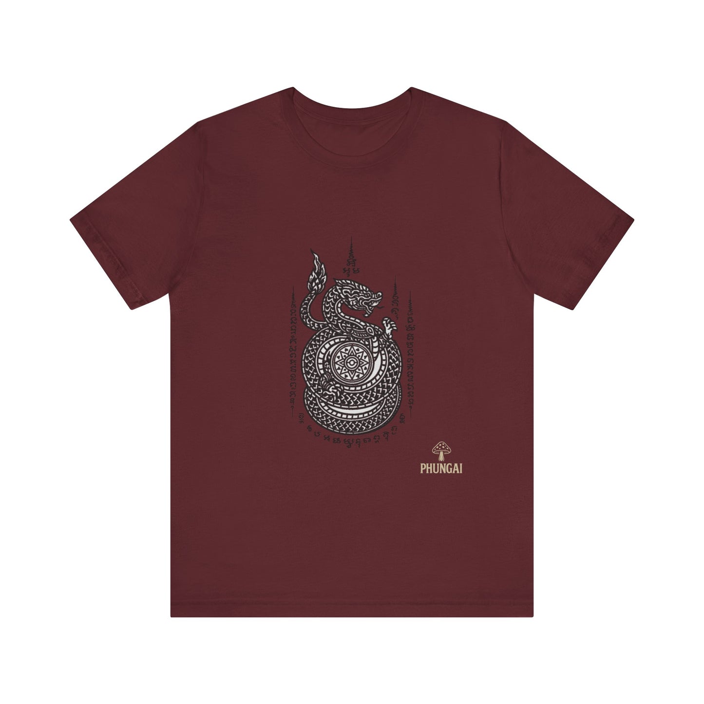 Spiritual Serpent Unisex Tee, Bohemian T-Shirt, Yoga Wear, Gift for Him, Meditation Apparel, Mindfulness Clothing