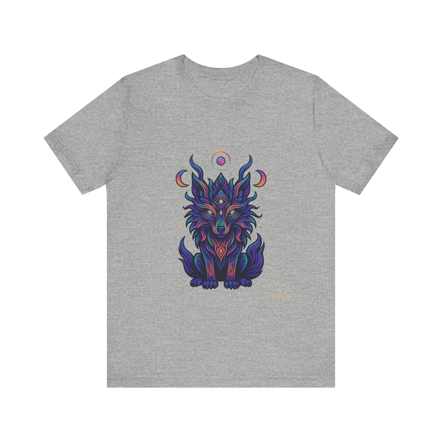 Mystical Wolf Graphic Tee | Boho Vibes, Unisex Shirt, Perfect Gift for Animal Lovers, Spiritual Style, Everyday Wear