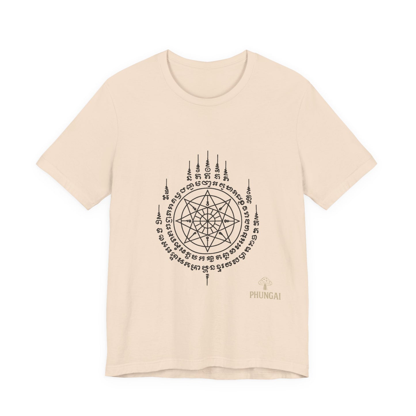 Mystical Pentagram Tee, Unisex Graphic T-Shirt, Boho Style, Occult Fashion, Perfect for Festivals, Everyday Wear, Gift Idea