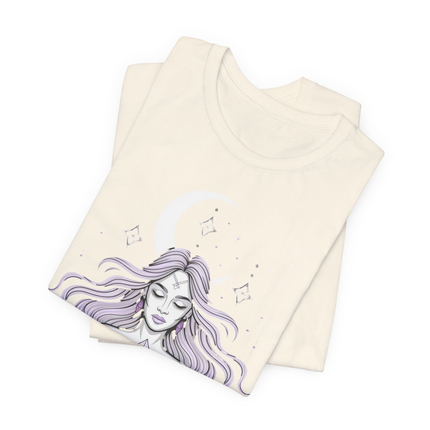 Mystic Violet Oracle Tee — Spiritual Meditation T-Shirt