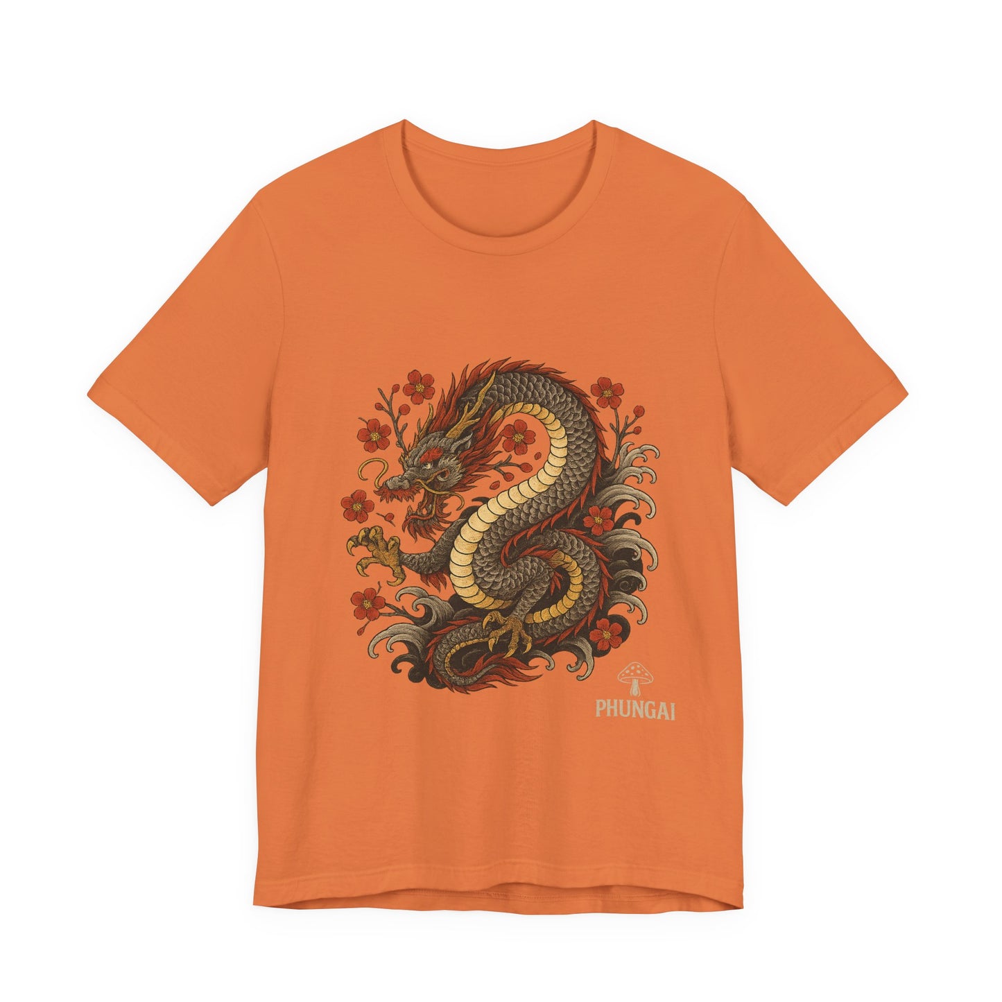 Dragon Art Unisex Tee | Casual Streetwear, Nature Lover Gift, Eco-Friendly Apparel, Festival Wear, Anime Merchandise