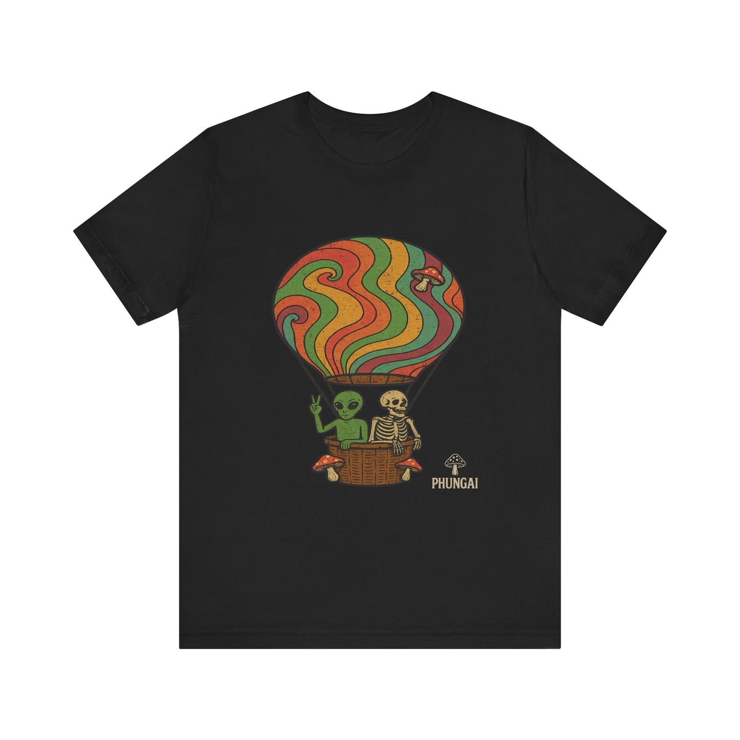 Vintage Hot Air Balloon Tee, Fun Graphic Tee, Unisex Cotton T-Shirt, Perfect Gift for Adventurers, Seasonal Wardrobe Staple