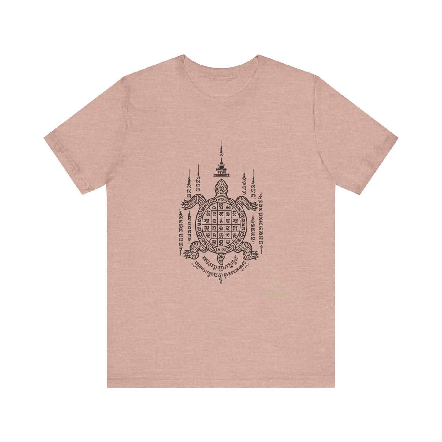 Spiritual Turtle Graphic Tee, Unisex Short Sleeve Shirt, Mindfulness Gift, Boho Fashion, Meditation Wear