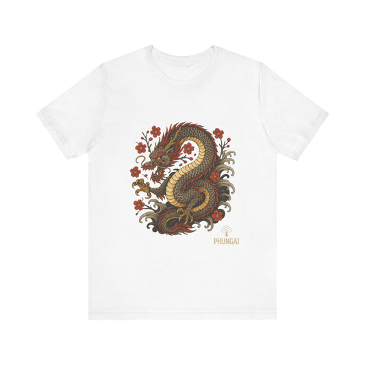 Dragon Art Unisex Tee | Casual Streetwear, Nature Lover Gift, Eco-Friendly Apparel, Festival Wear, Anime Merchandise