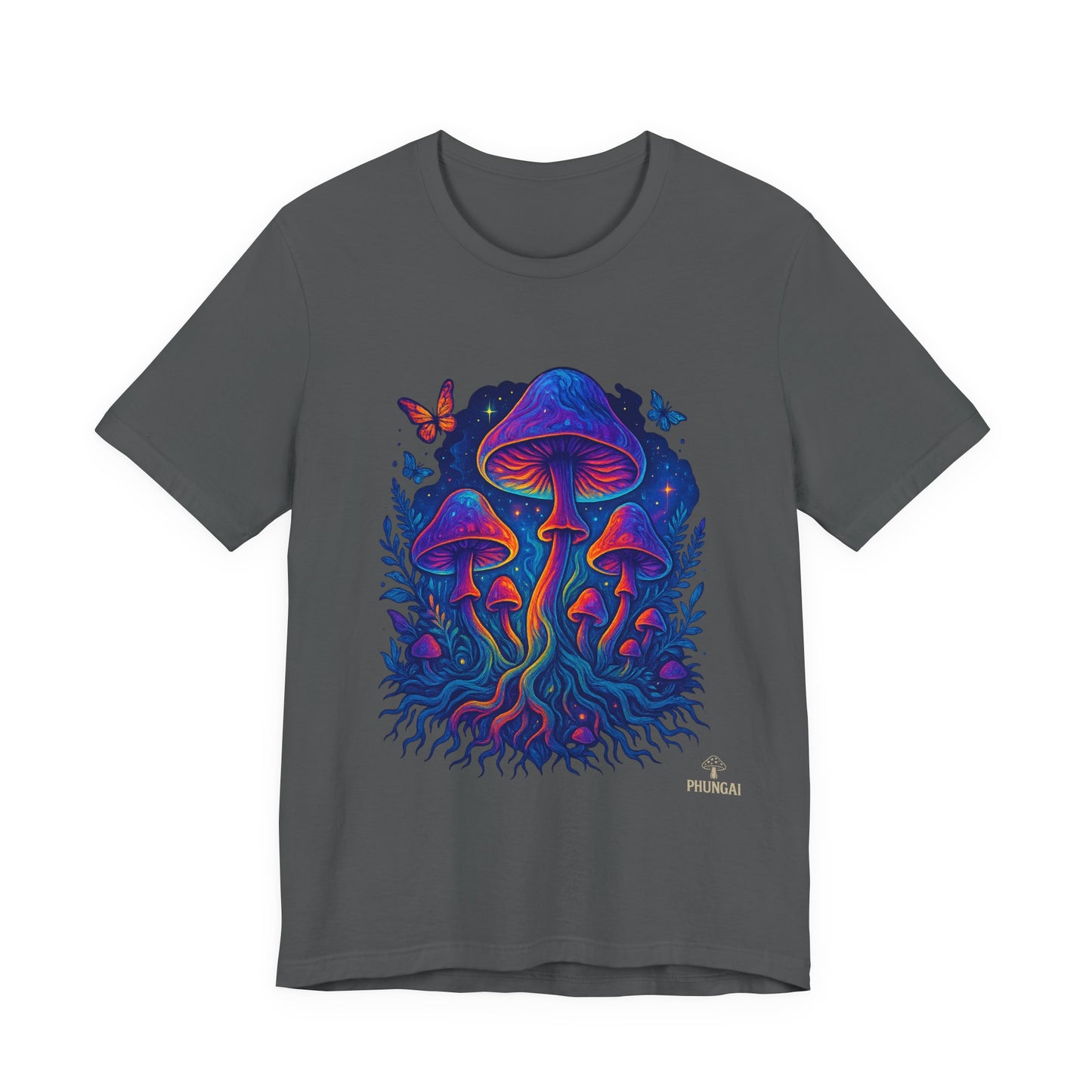 Mystical Mushroom Tee | Unisex Jersey Short Sleeve Shirt, Bohemian T-Shirt, Nature Lover Gift, Psychedelic Art Tee, Festival Apparel
